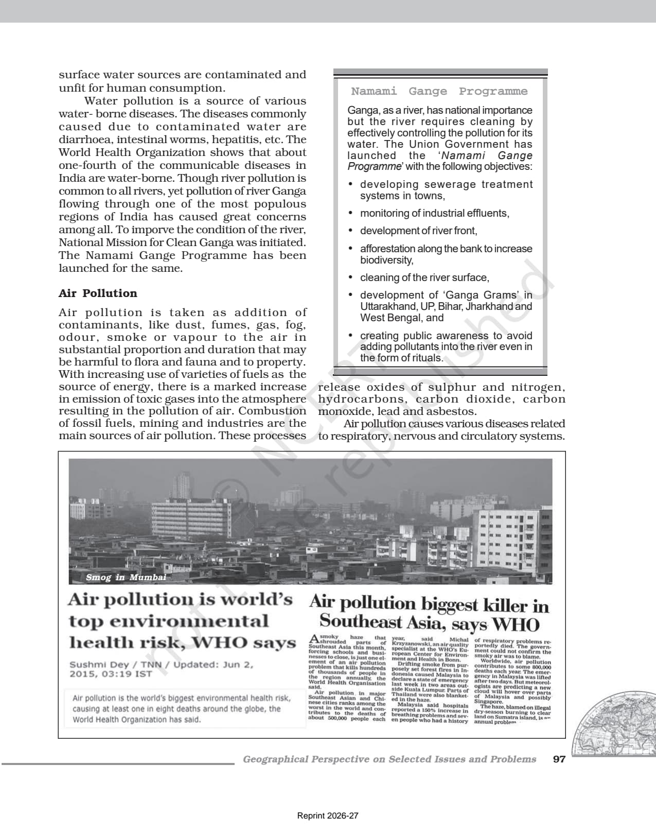 Geographical Perspective on Selected Issues and Problems Class 12 NCERT Book page 3