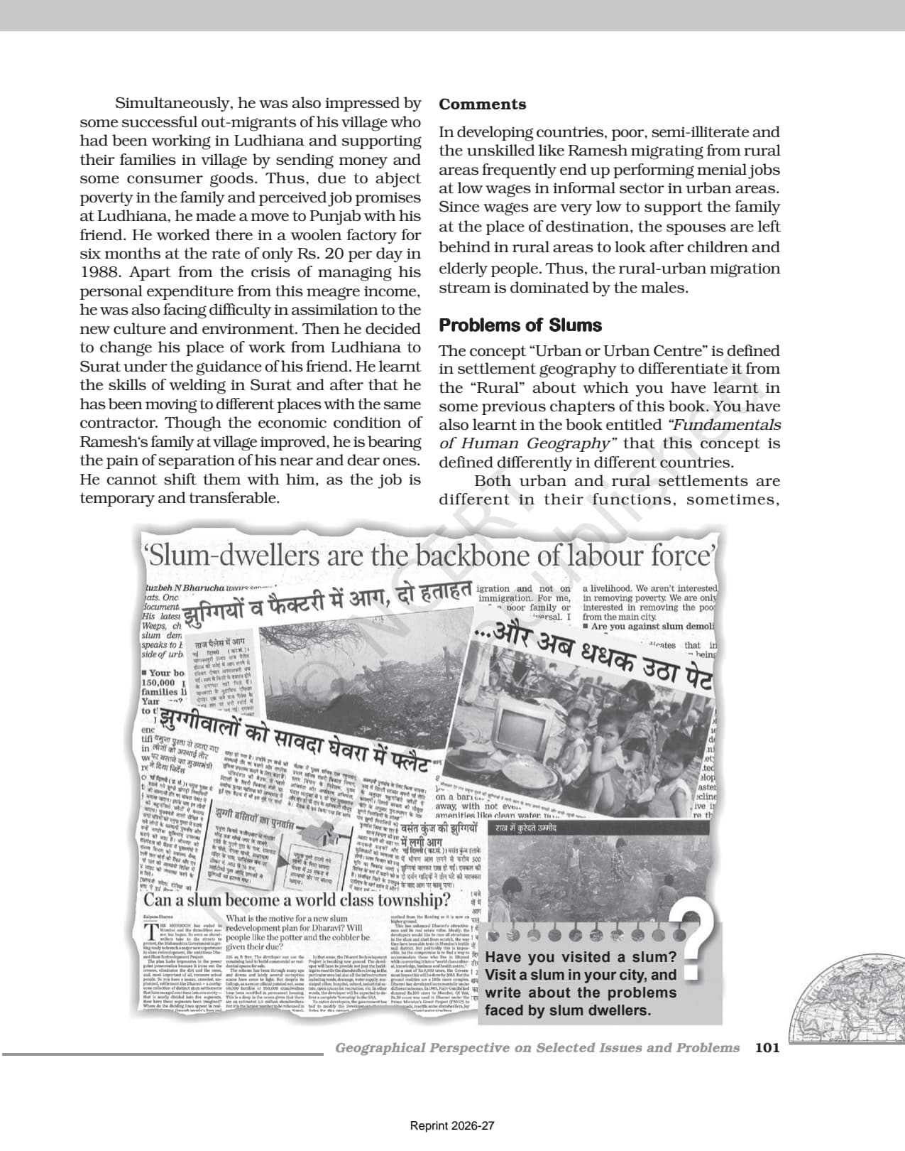 Geographical Perspective on Selected Issues and Problems Class 12 NCERT Book page 7