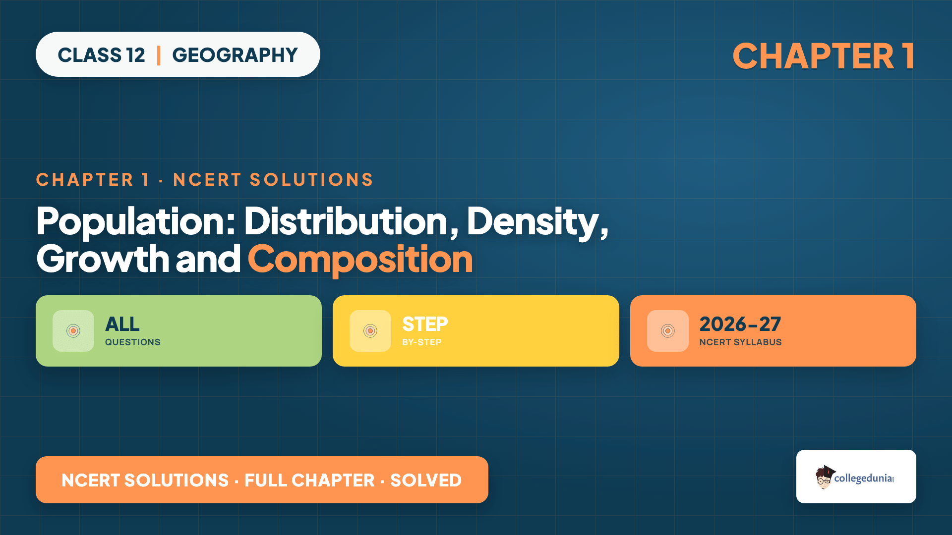 Population Distribution Density Growth and Composition Class 12 NCERT Solutions