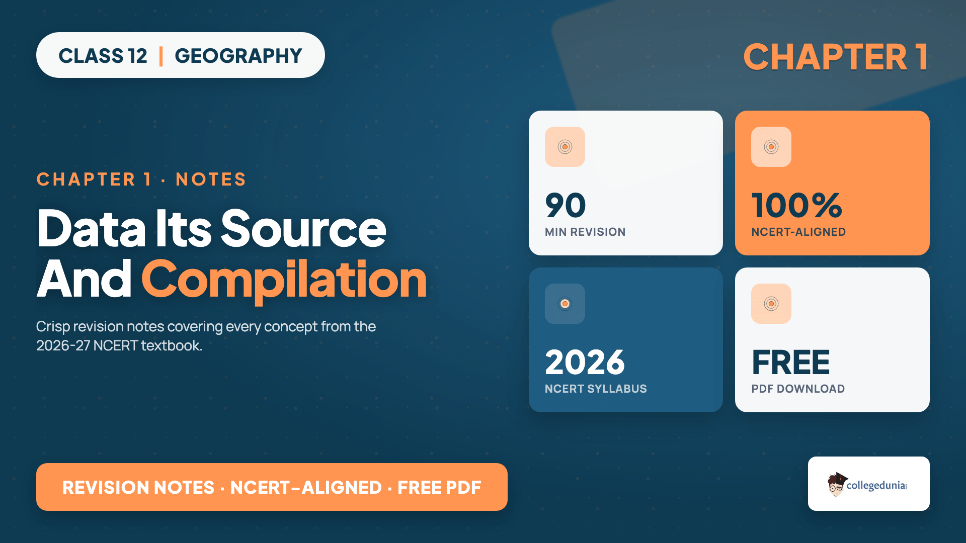 Data Its Source and Compilation Class 12 Geography Notes