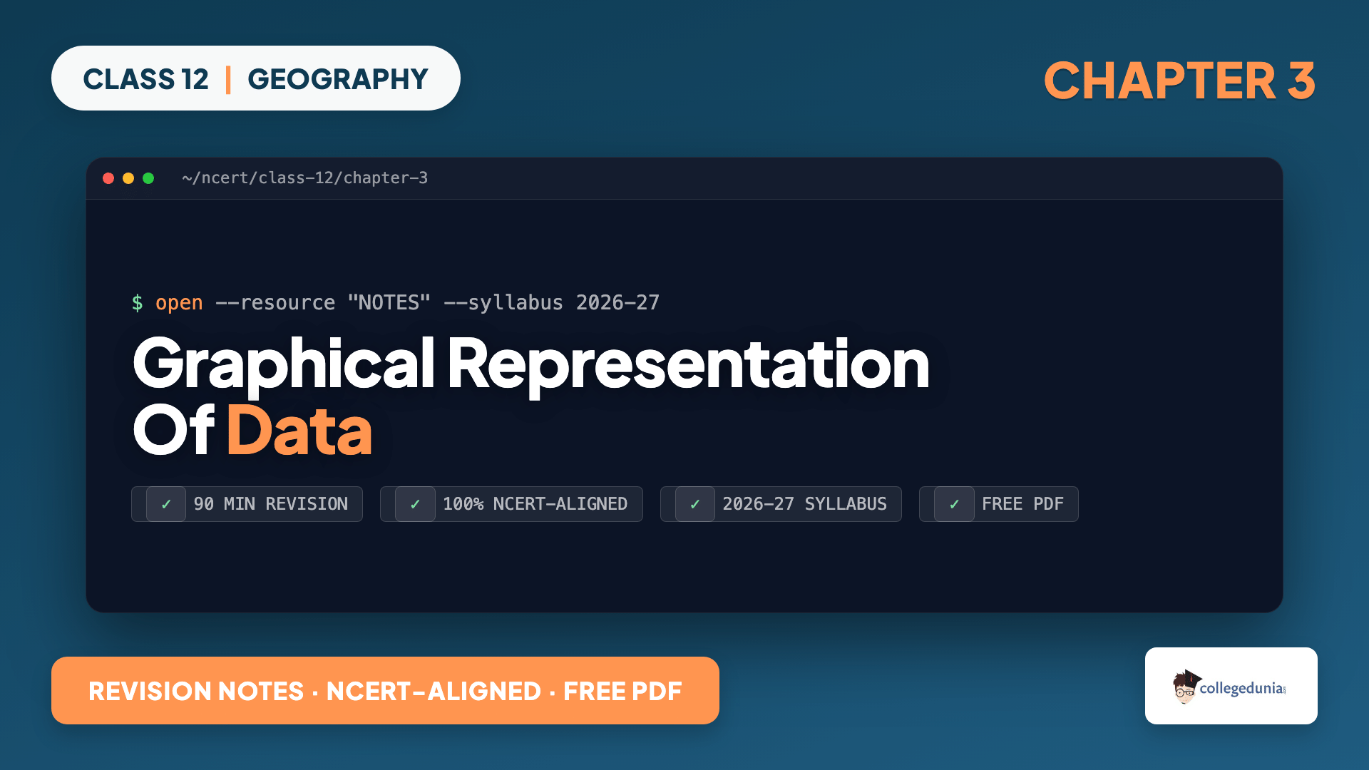 Graphical Representation of Data Class 12 Geography Notes