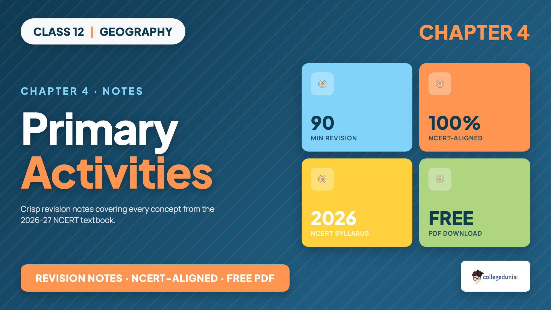 Primary Activities Class 12 Geography Notes