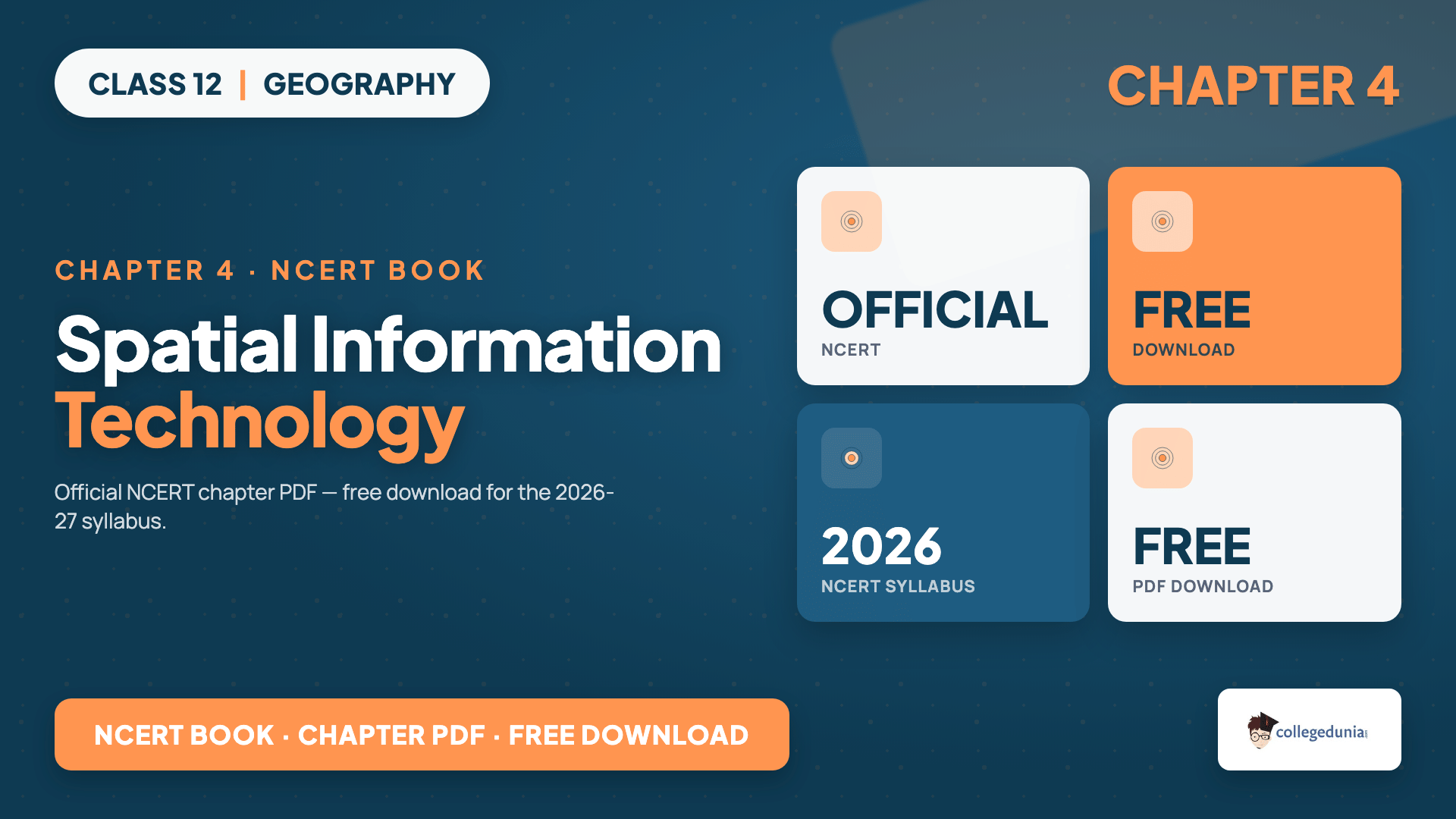 Class 12 Geography Chapter 4 Spatial Information Technology NCERT Book PDF