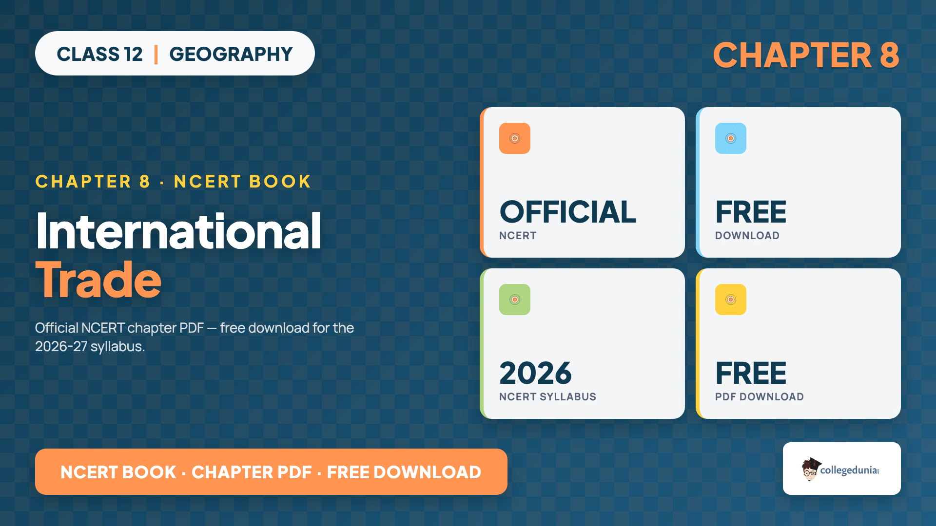 Class 12 Geography Chapter 8 International Trade NCERT Book PDF
