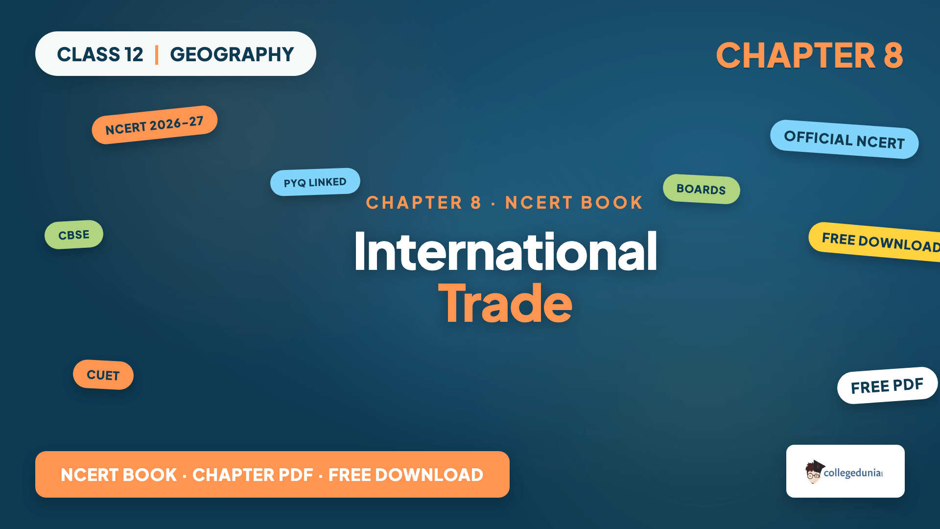 Class 12 Geography Chapter 8 International Trade NCERT Book PDF