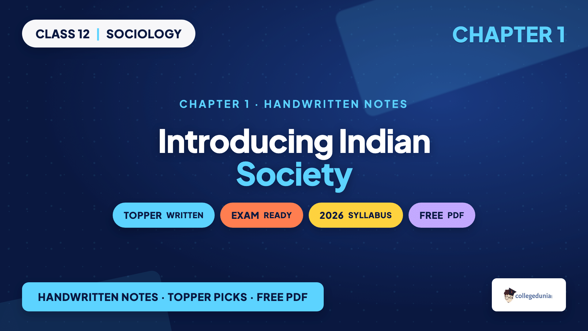 Introducing Indian Society handwritten notes for Class 12 Sociology Chapter 1 on sociology, self-reflexivity and the sociological imagination