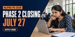 MJPRU PG Admission 2026 Phase 2 Registration Ends July 27