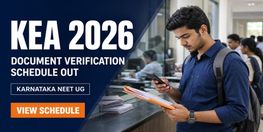 KEA Announces Karnataka NEET UG 2026 Document Verification Dates