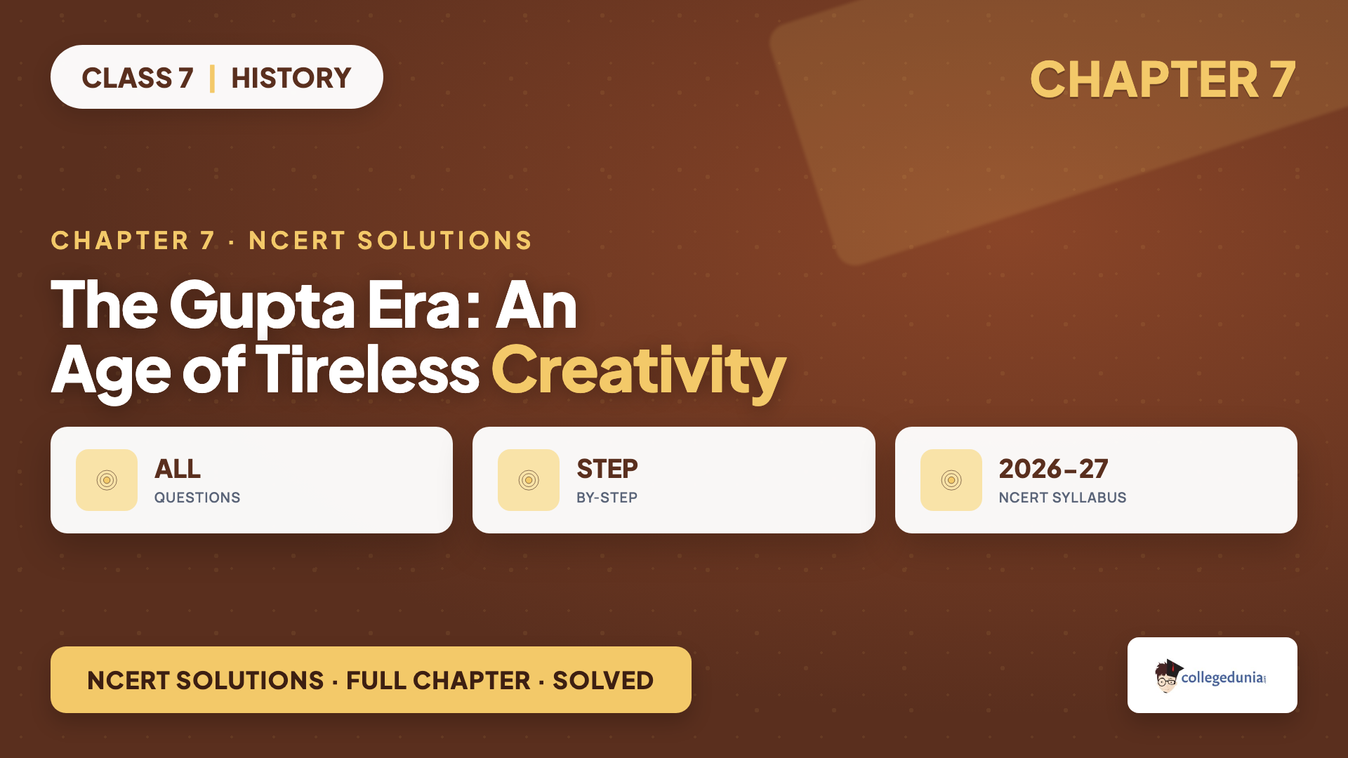 Class 7 Social Science Chapter 7 The Gupta Era An Age of Tireless Creativity NCERT Solutions featured image