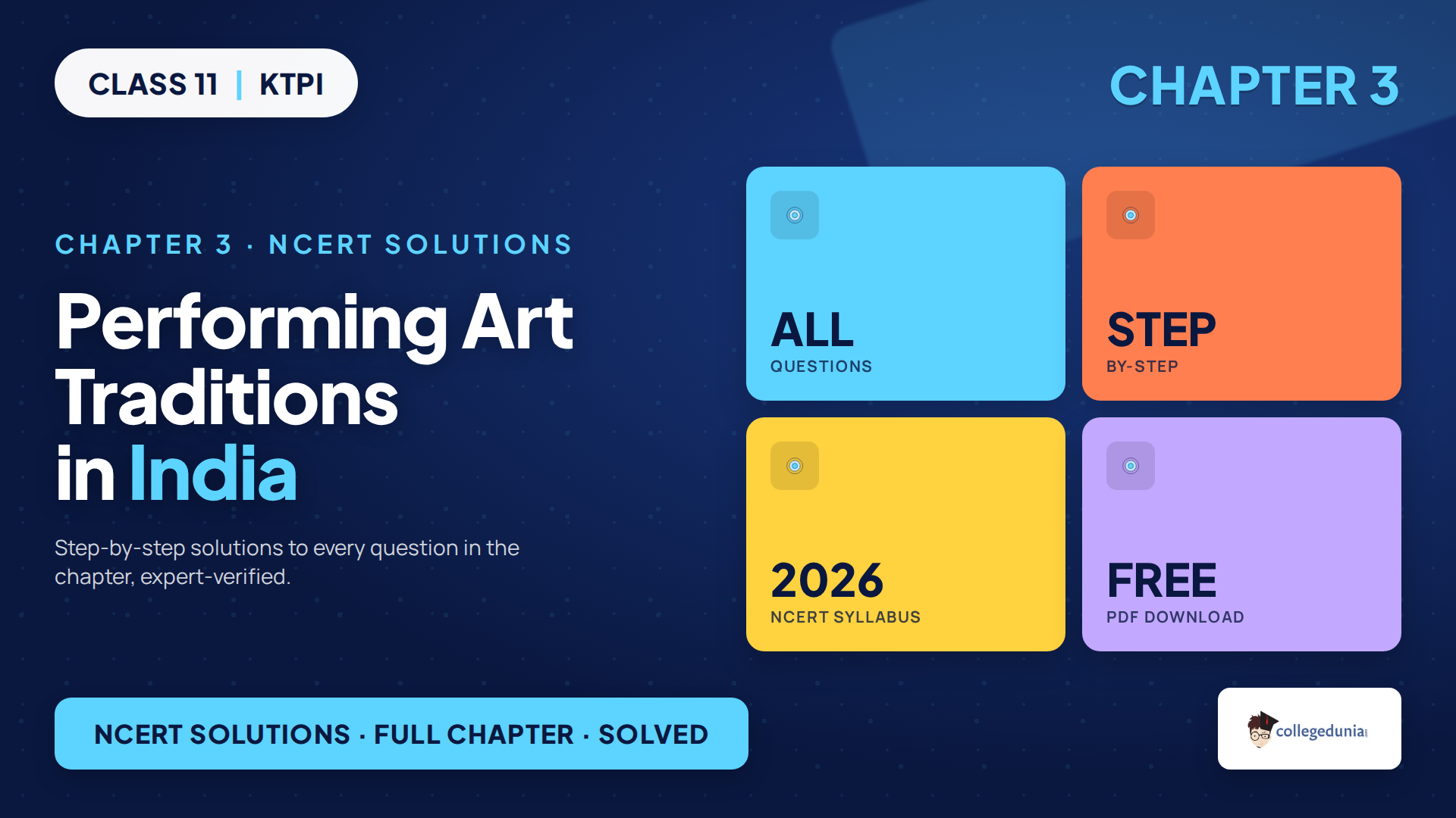 Class 11 KTPI Chapter 3 Performing Art Traditions in India NCERT Solutions 2026-27