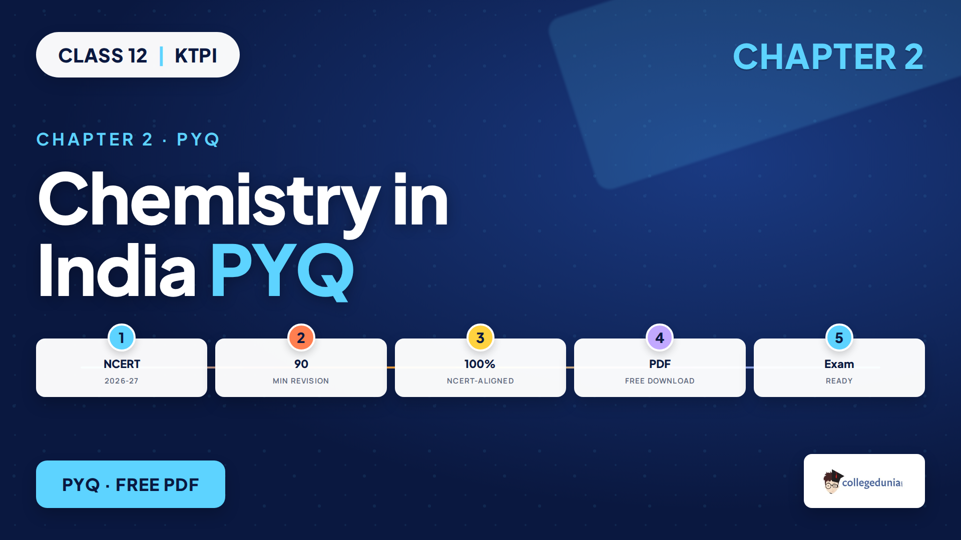 Class 12 KTPI Chemistry in India PYQ PDF with official previous year questions and answer key