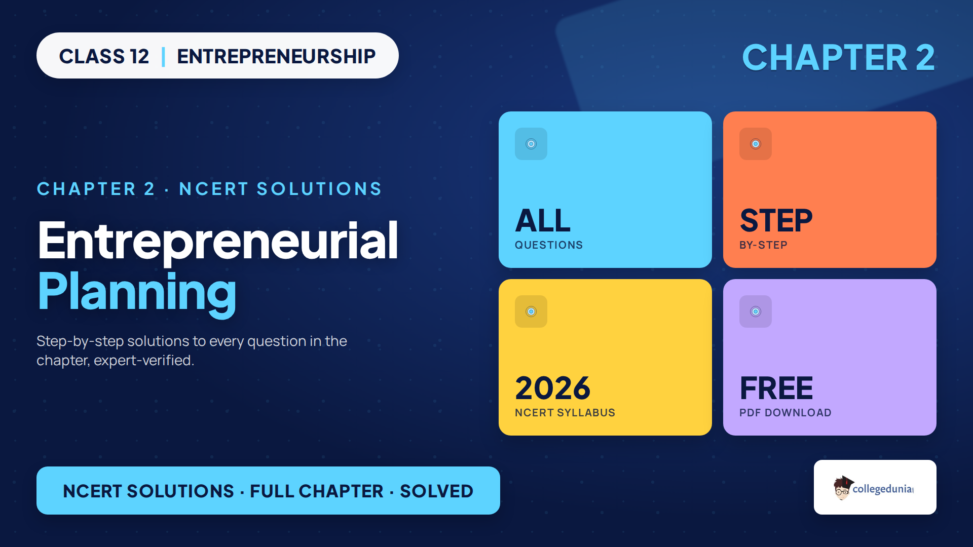 Class 12 Entrepreneurship Chapter 2 NCERT Solutions 2026-27