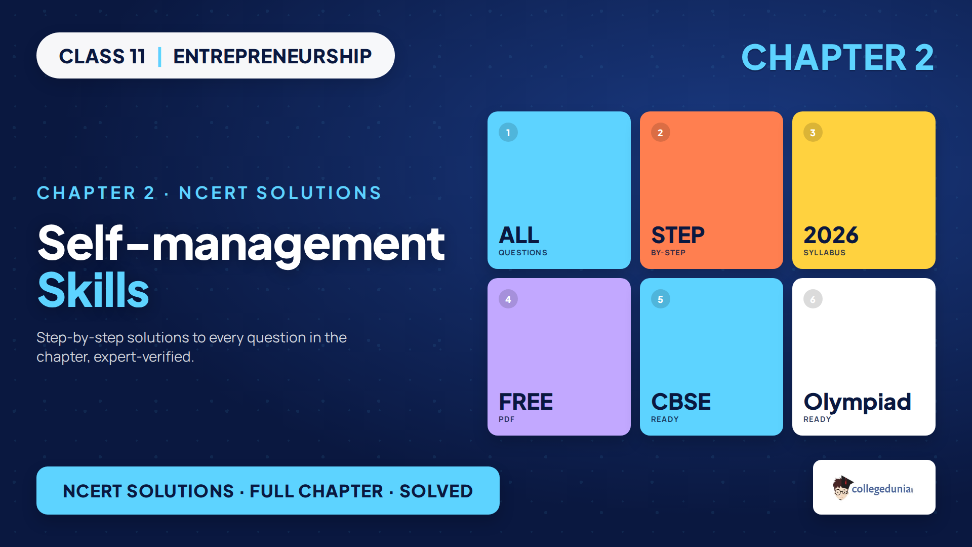 NCERT Solutions for Class 11 Entrepreneurship Chapter 2