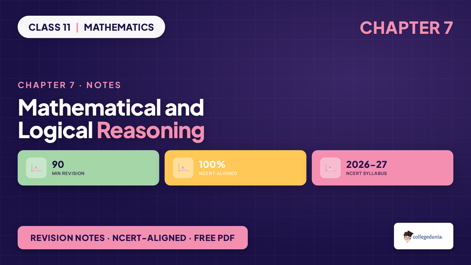 Mathematical and Logical Reasoning Class 11 Applied Mathematics notes