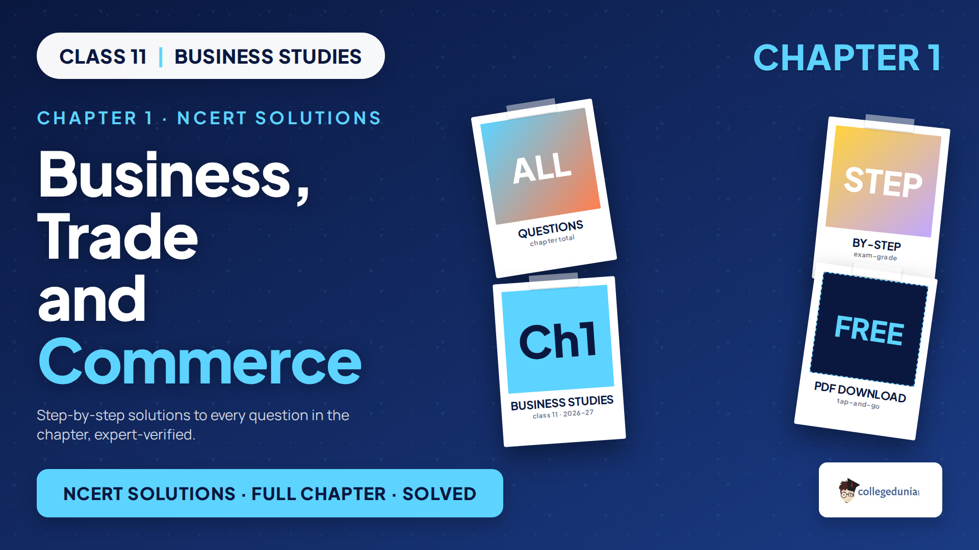 Business Trade and Commerce Class 11 NCERT Solutions