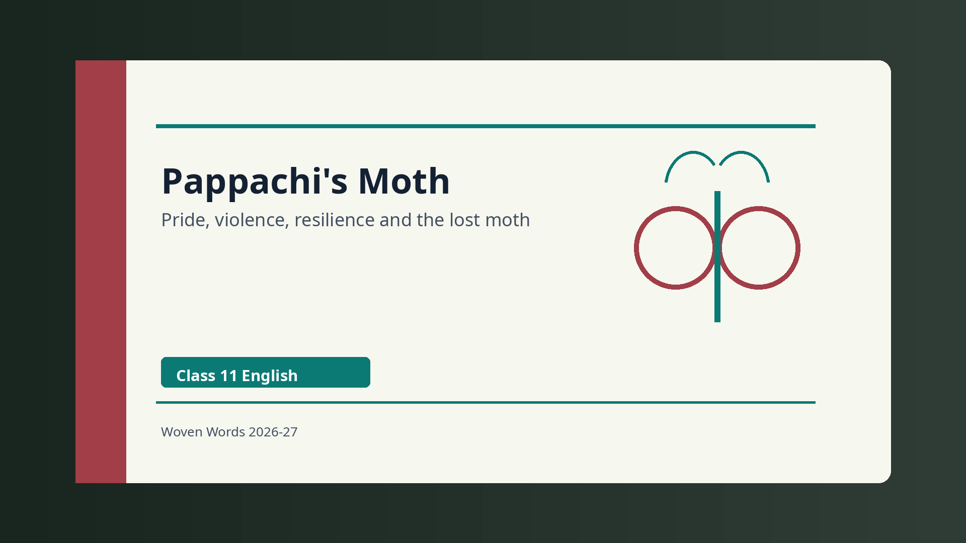 Pappachi's Moth Class 11 NCERT Solutions 2026-27