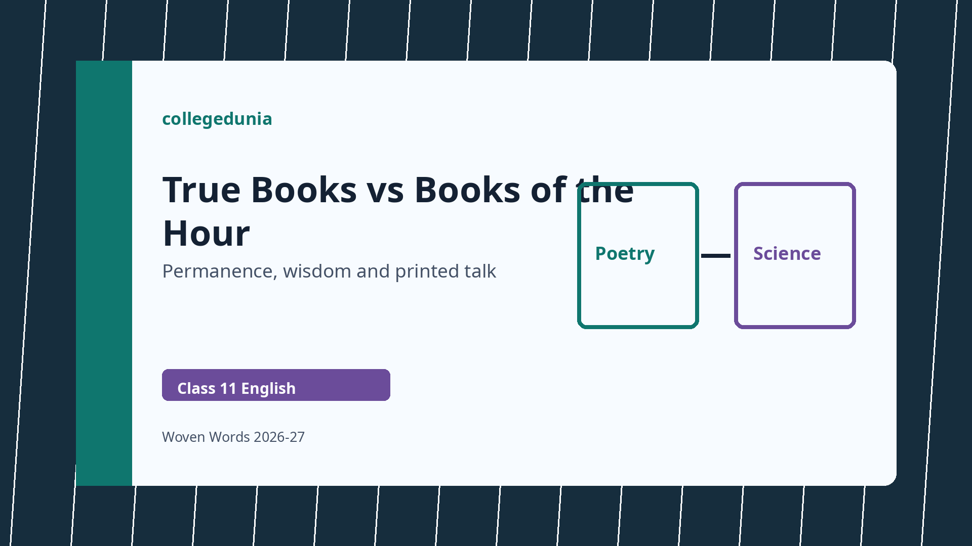 True books and books of the hour in Ruskin's essay