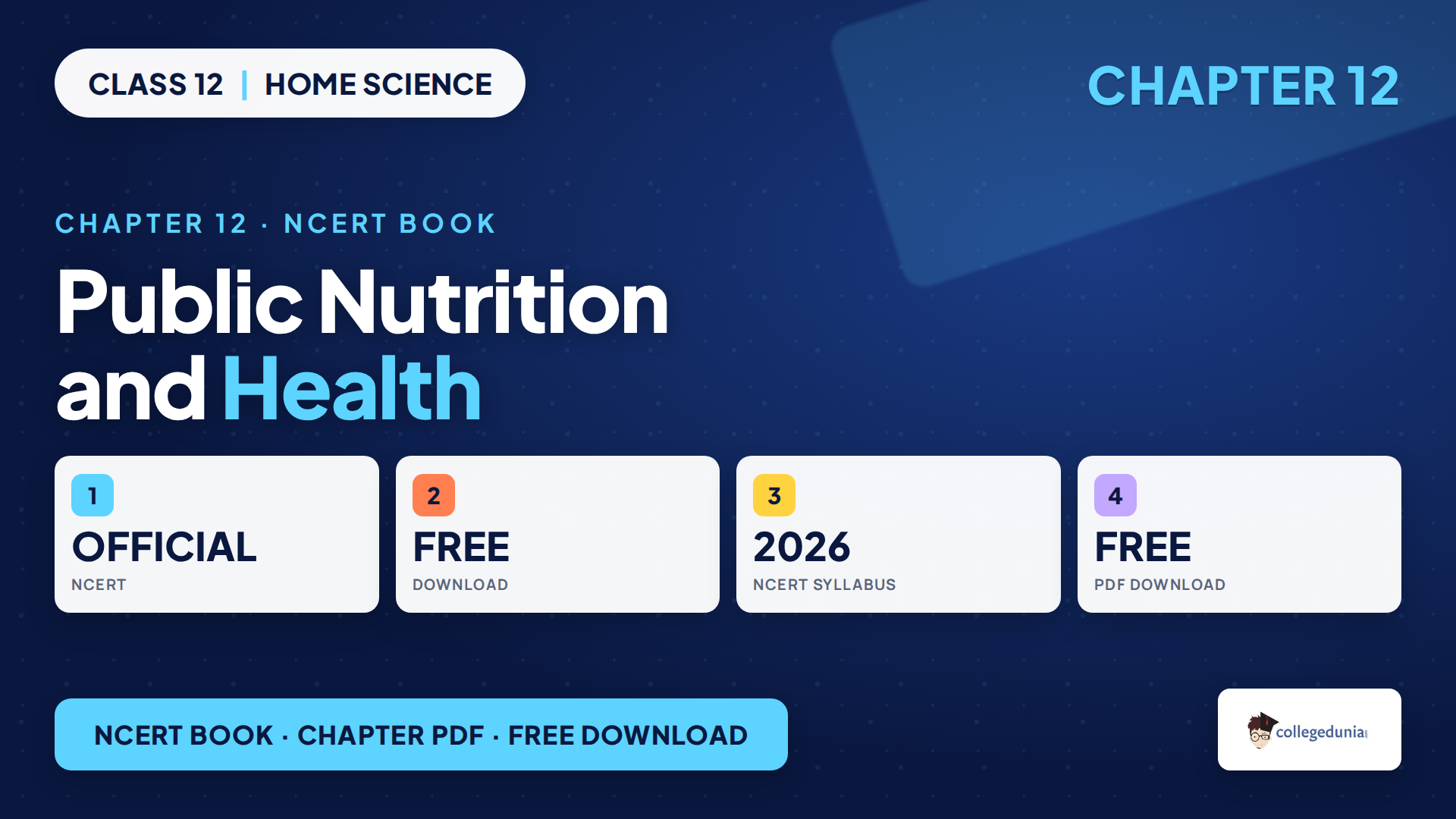 Class 12 Home Science Chapter 12 NCERT Book PDF 2026-27