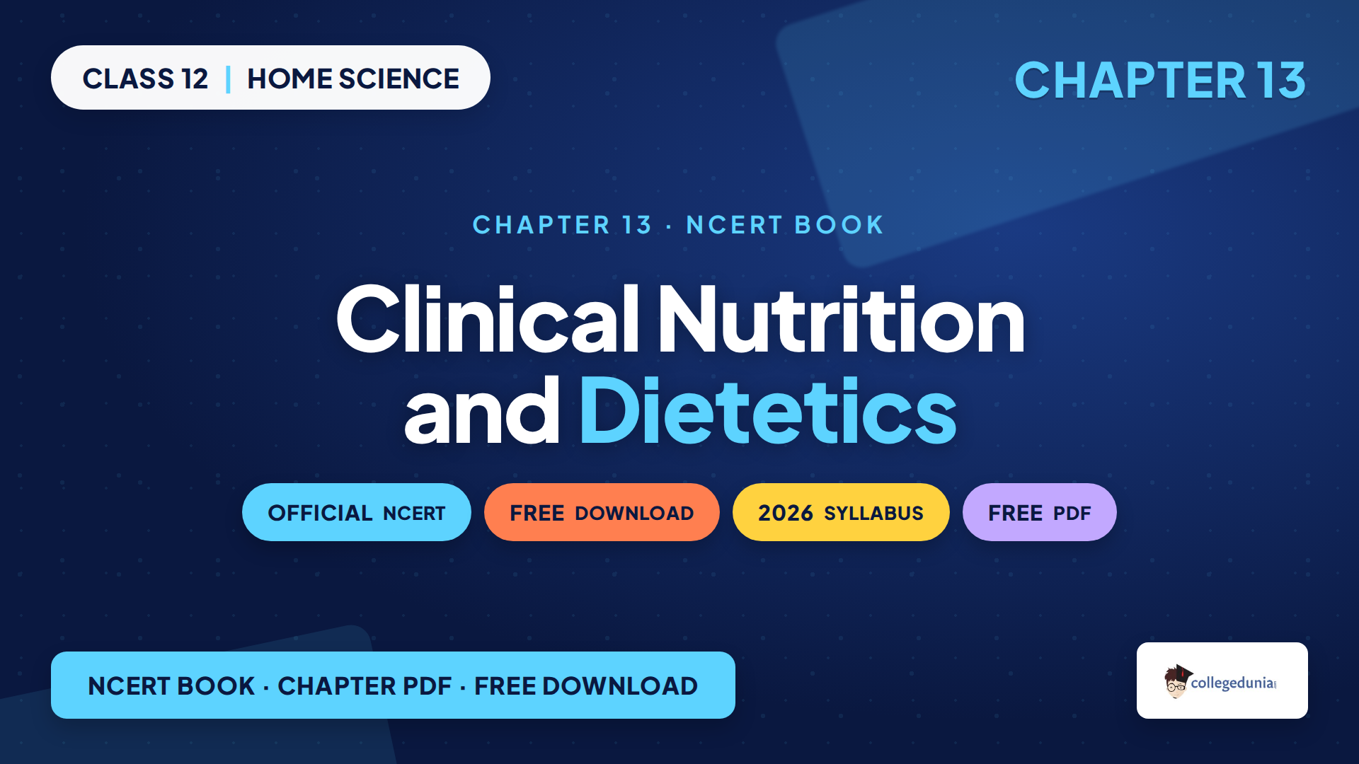 Class 12 Home Science Chapter 13 NCERT Book PDF 2026-27