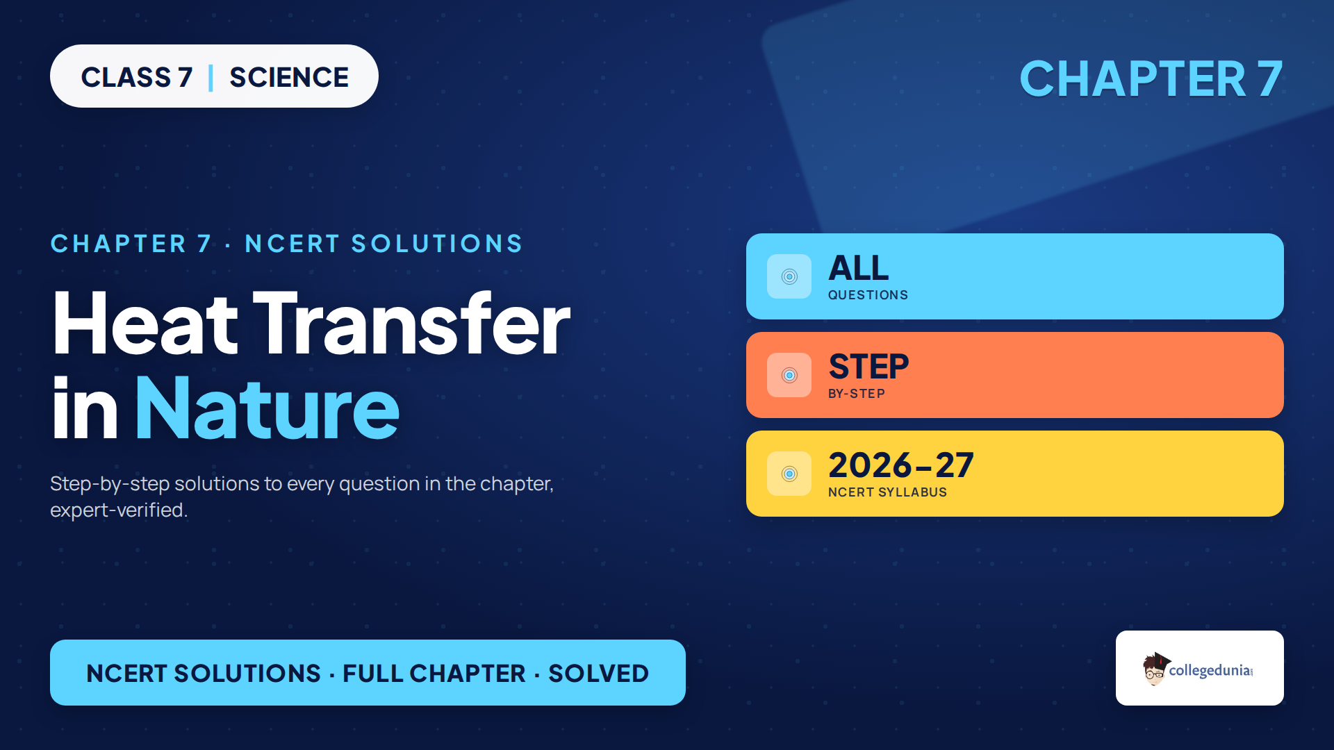 Class 7 Science Heat Transfer in Nature NCERT Solutions