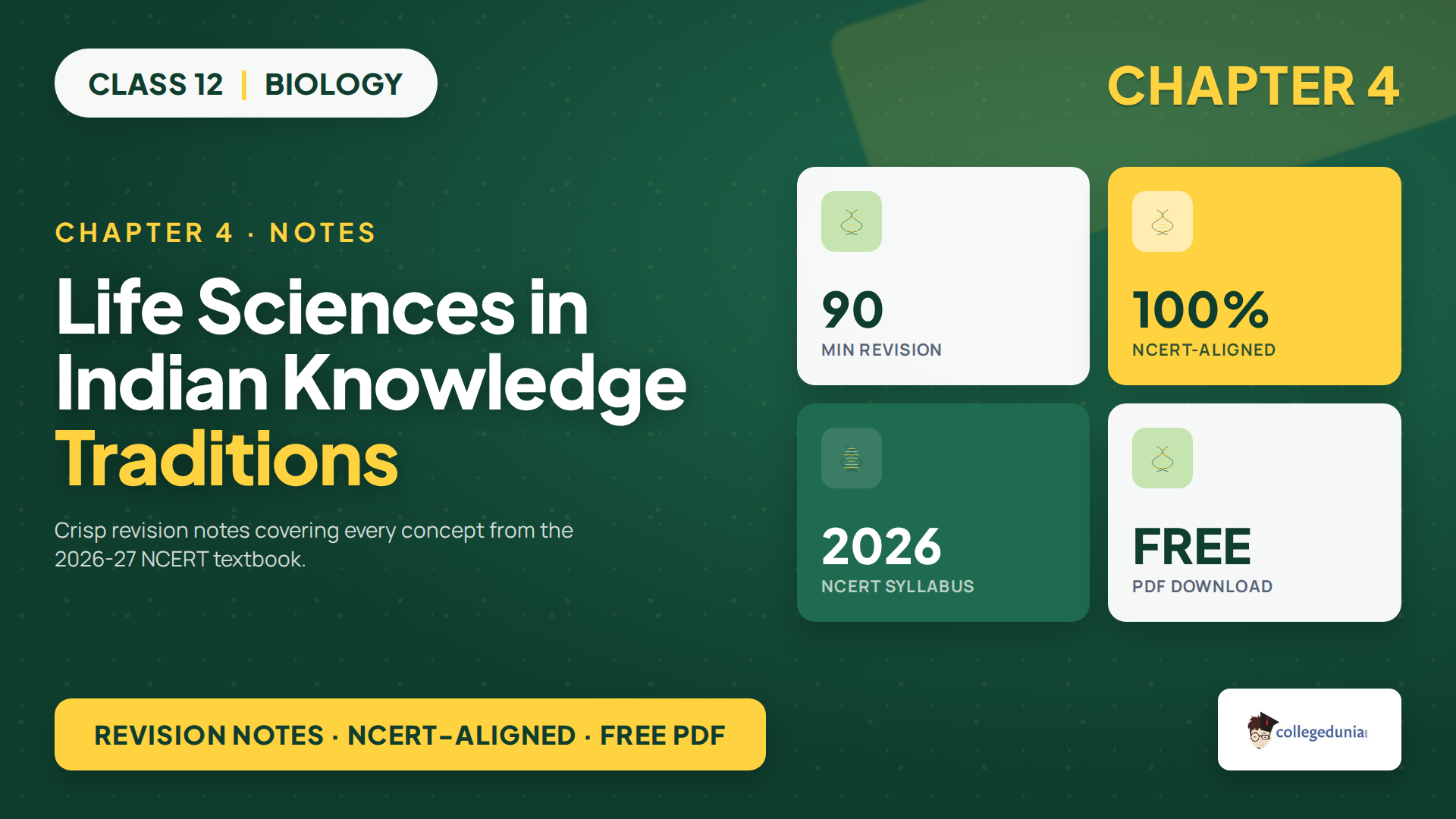 Class 12 KTPI Chapter 4 Life Sciences notes on Indian knowledge traditions