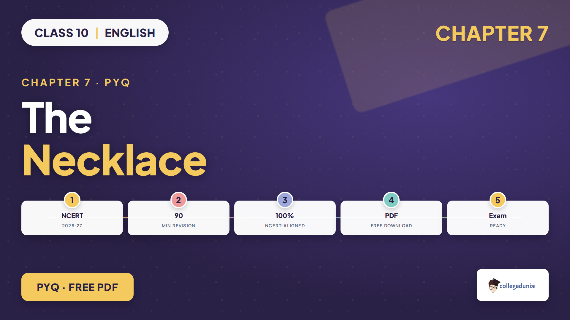 Class 10 English The Necklace PYQ