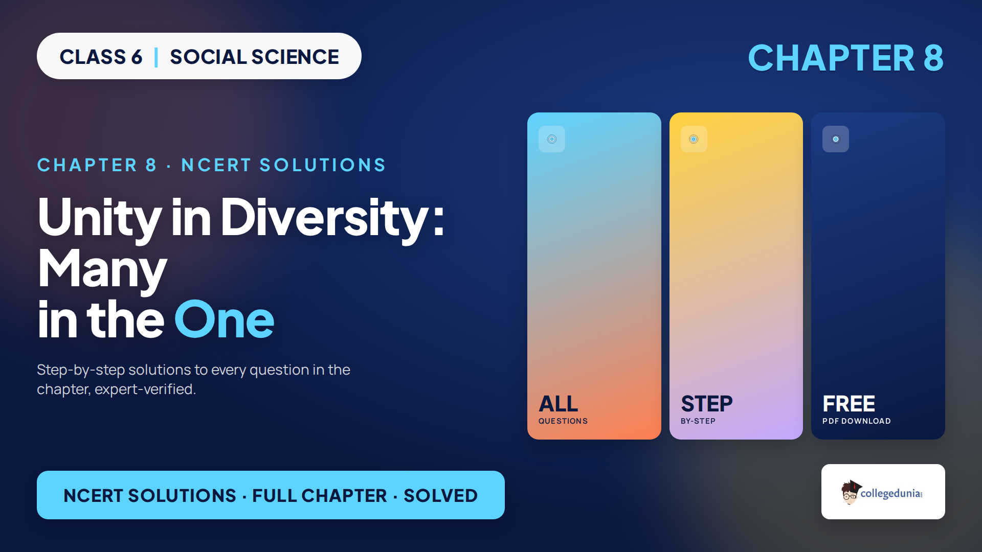 Class 6 Social Science Chapter 8 Unity in Diversity NCERT Solutions