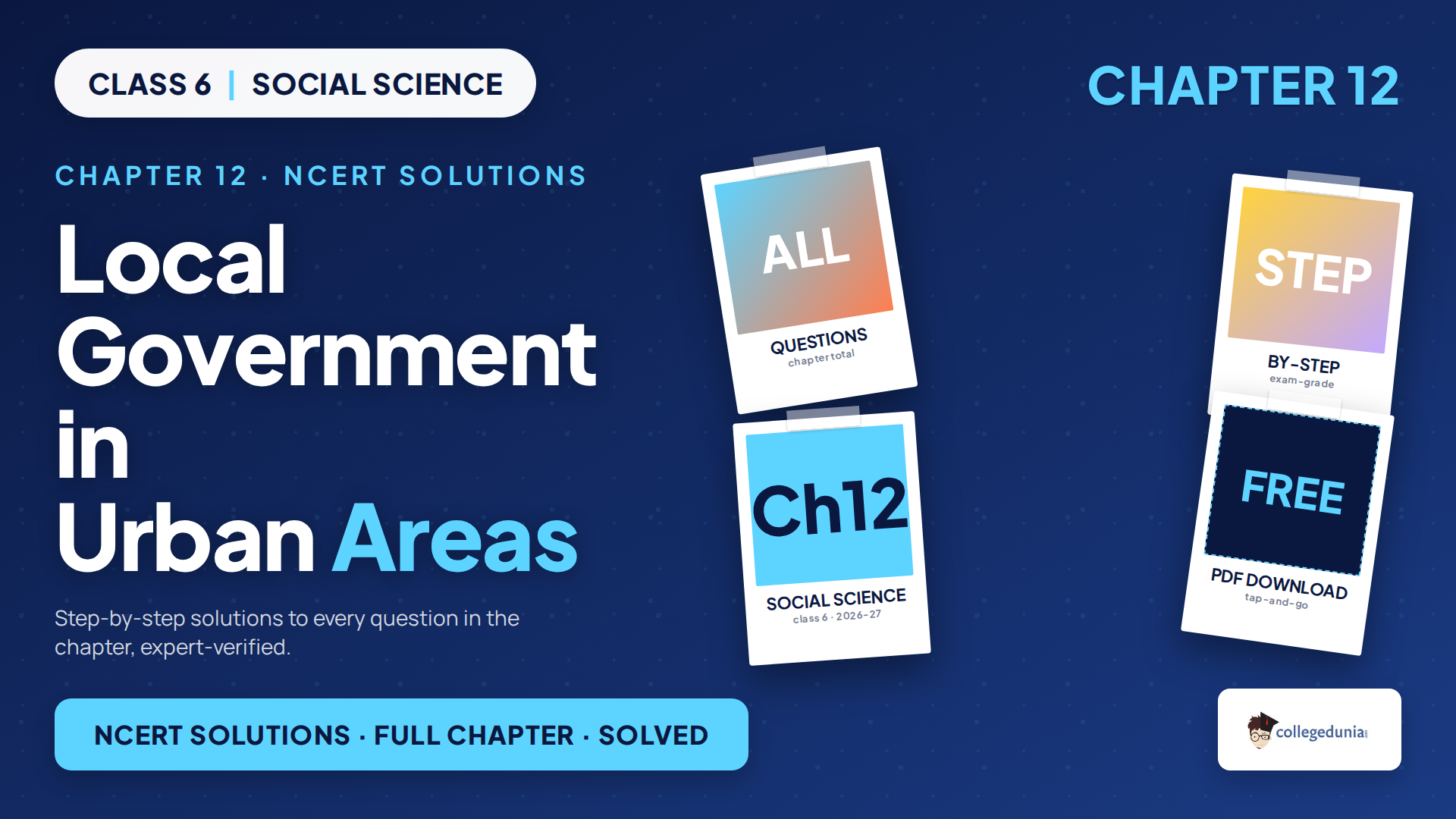 Class 6 Social Science Local Government in Urban Areas NCERT Solutions
