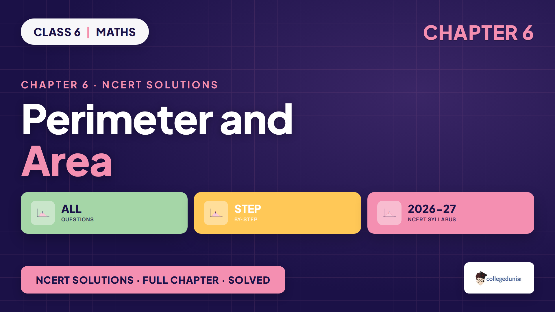 Perimeter and Area Class 6 Mathematics NCERT Solutions featured image