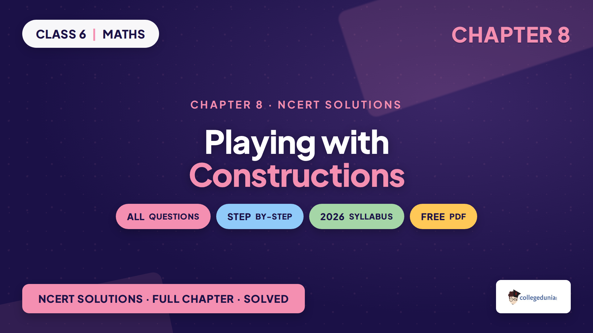 Playing with Constructions Class 6 Mathematics NCERT Solutions