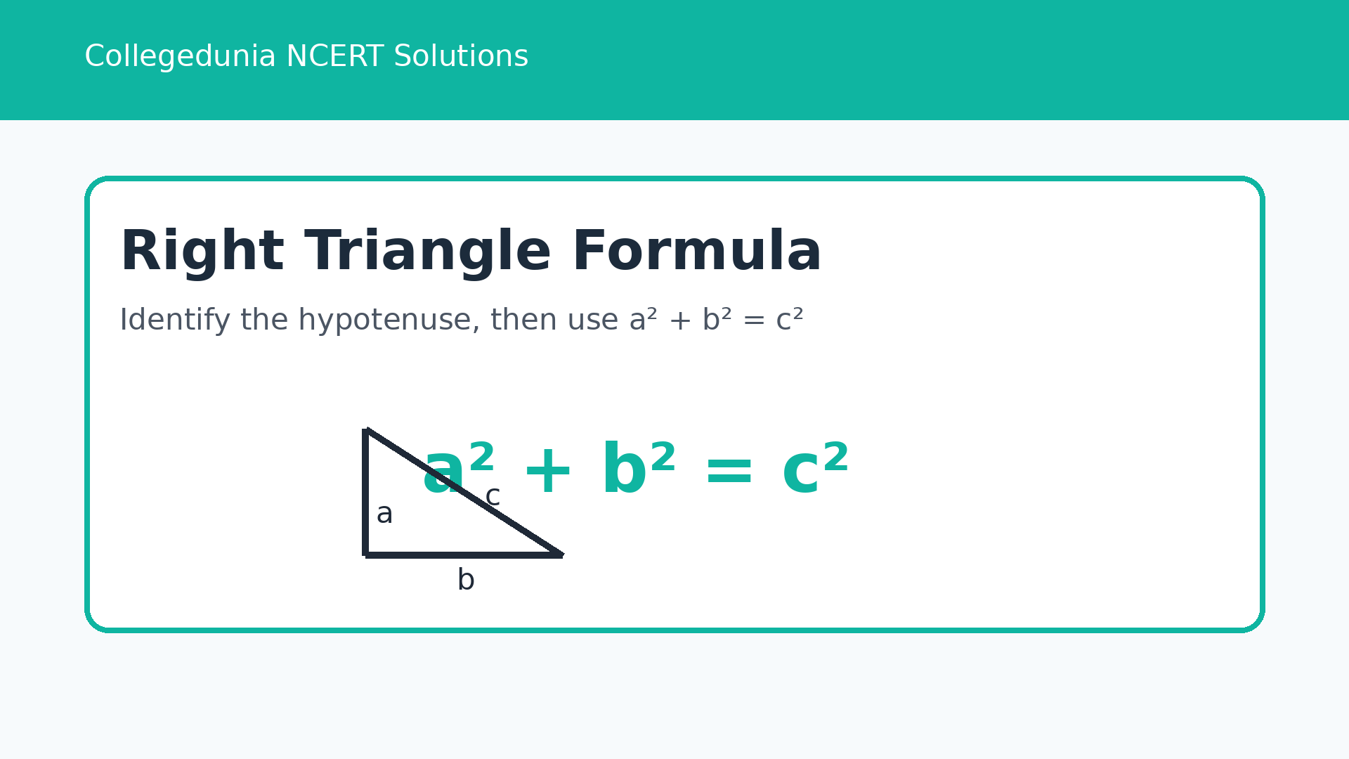 Baudhayan Pythagoras theorem formula for right triangles