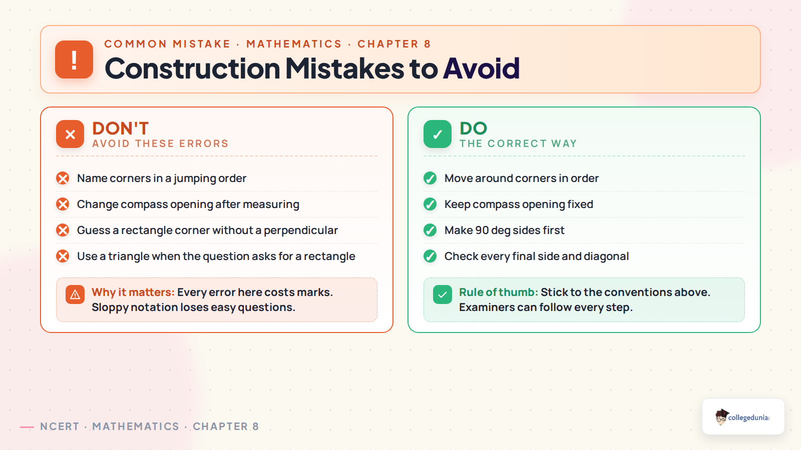 Common construction mistakes to avoid in Class 6 Mathematics