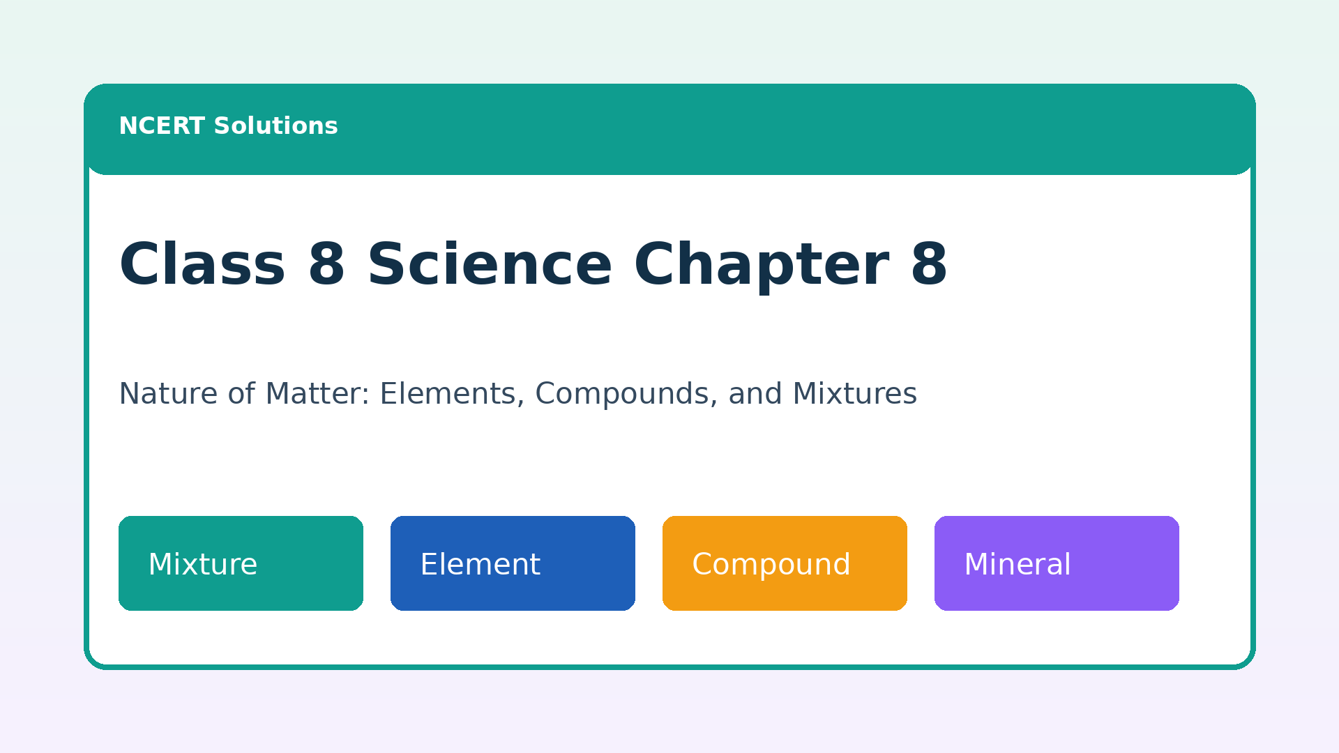 NCERT Solutions Class 8 Science Chapter 8 2026-27 PDF