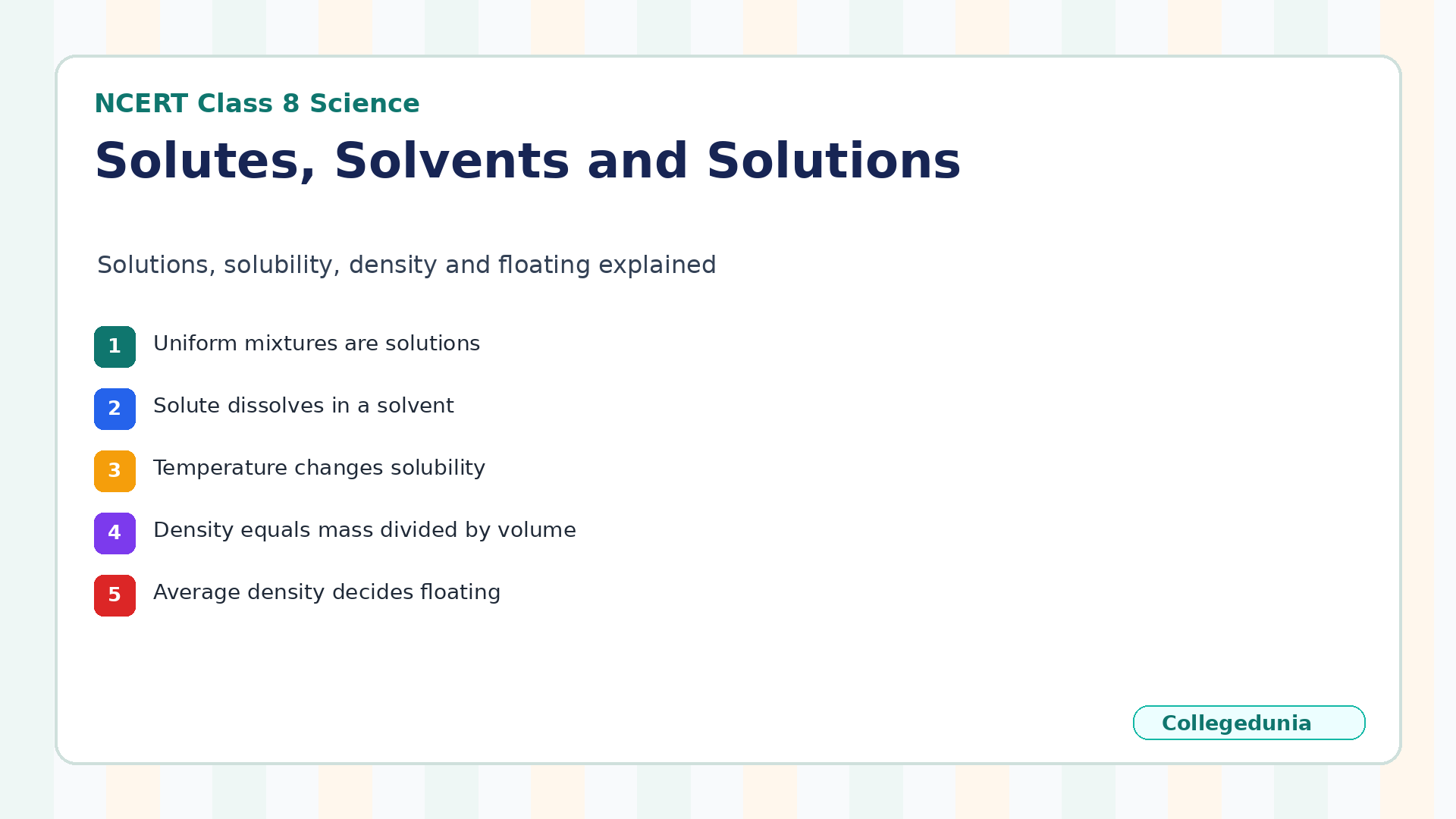 NCERT Solutions Class 8 Science Chapter 9 Solutes Solvents and Solutions