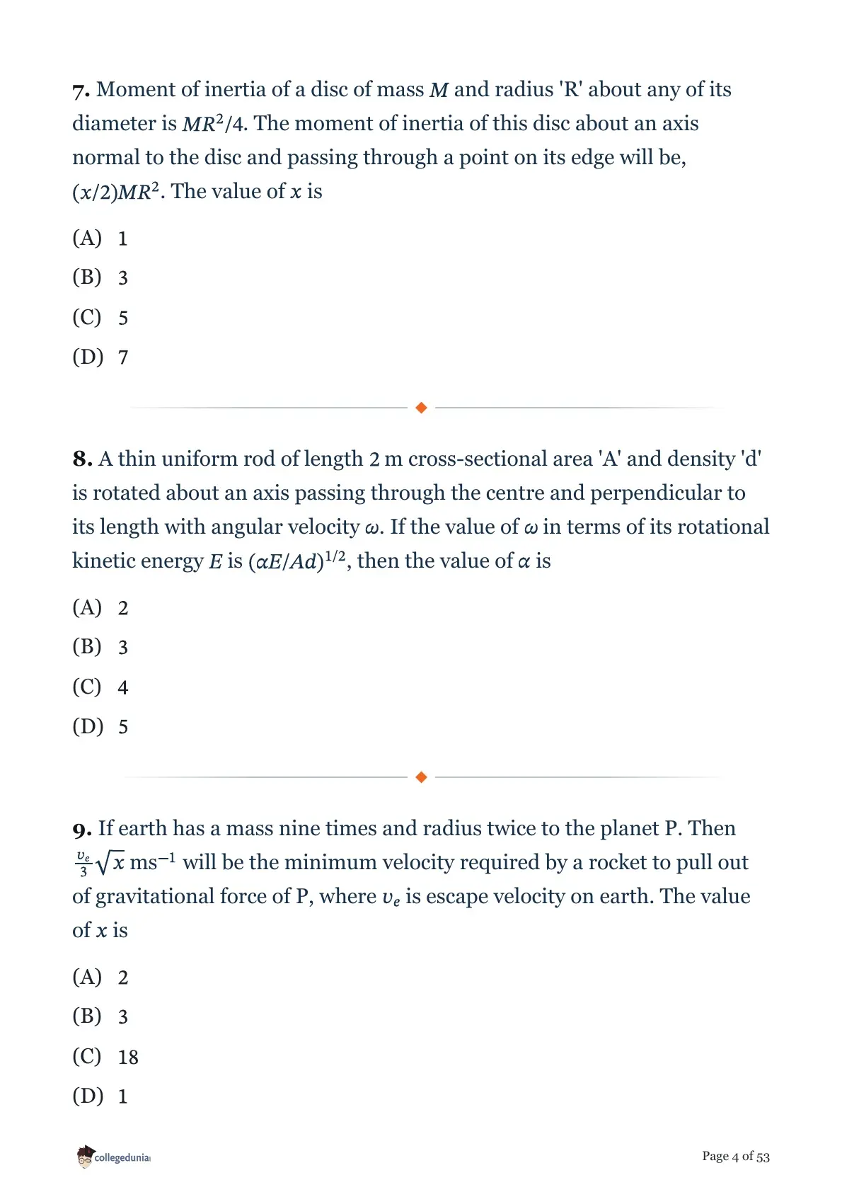 MHT CET 2026 April 13 Shift 2 PCM Question Paper page 4