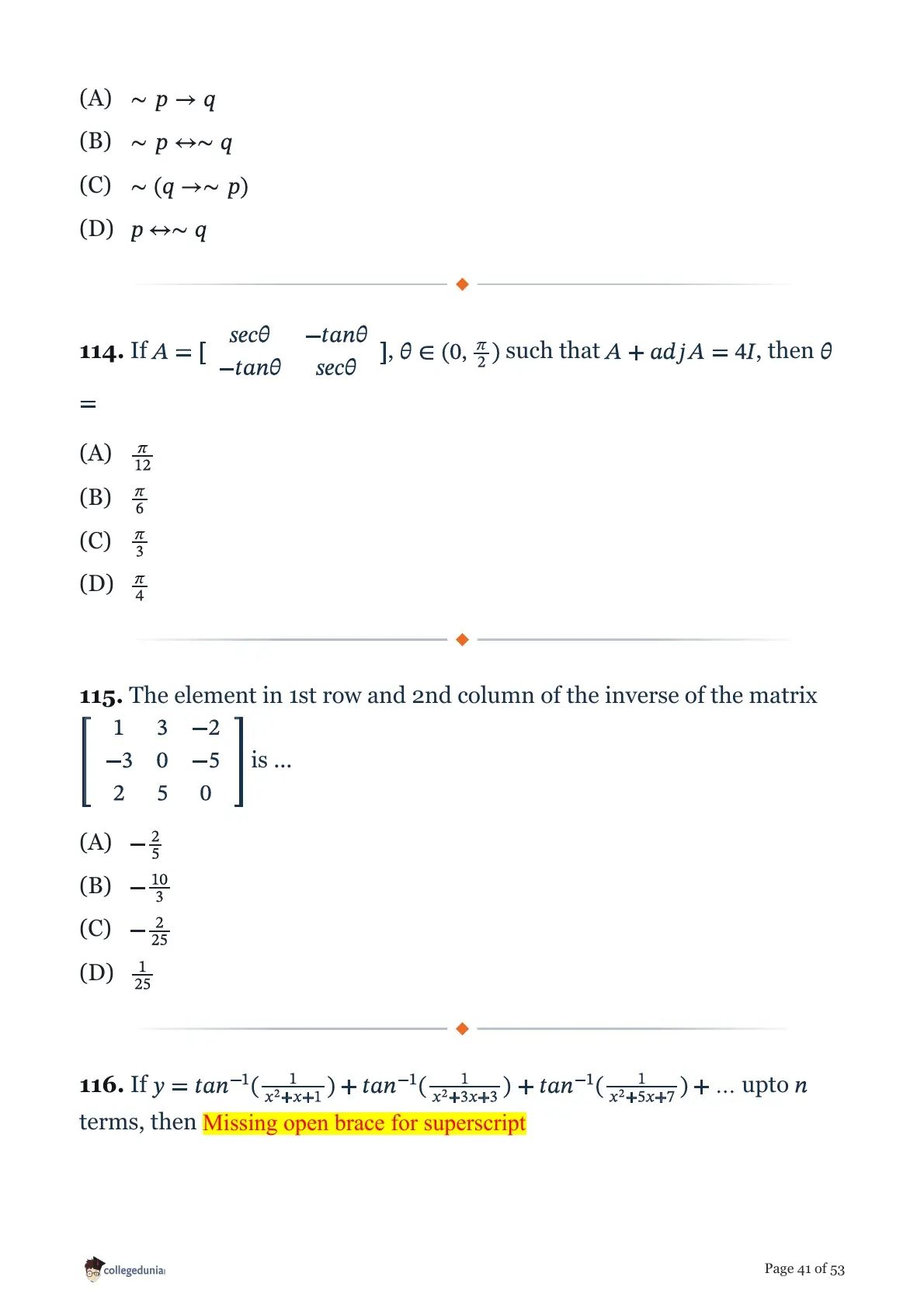 MHT CET 2026 April 13 Shift 2 PCM Question Paper page 41
