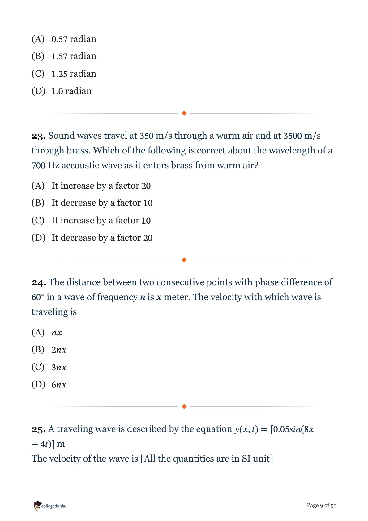MHT CET 2026 April 13 Shift 2 PCM Question Paper page 9