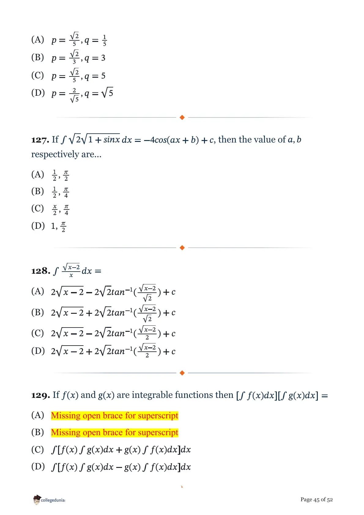 MHT CET 2026 April 15 Shift 1 PCM Question Paper page 45