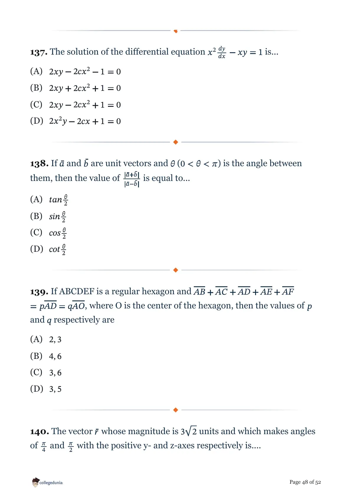 MHT CET 2026 April 15 Shift 1 PCM Question Paper page 48