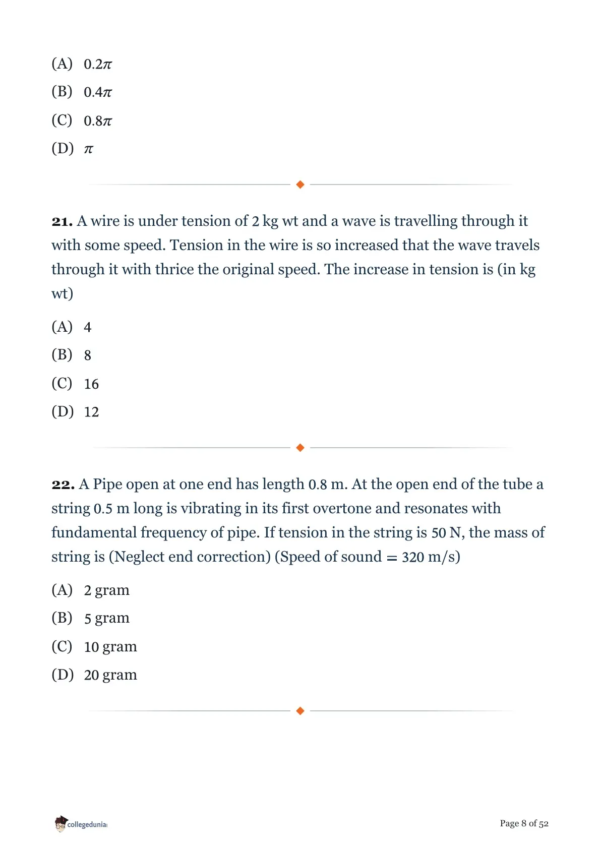 MHT CET 2026 April 15 Shift 1 PCM Question Paper page 8
