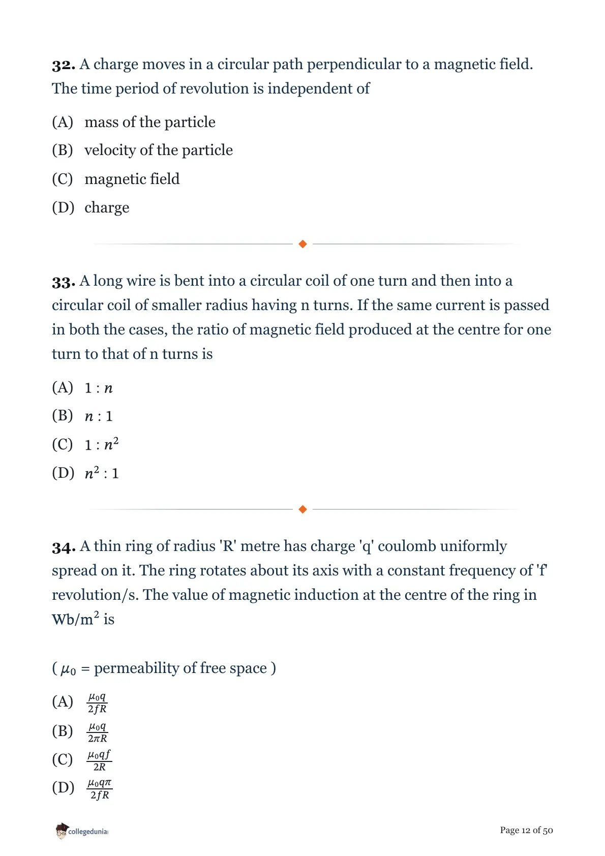 MHT CET 2026 April 15 Shift 2 PCM Question Paper page 12