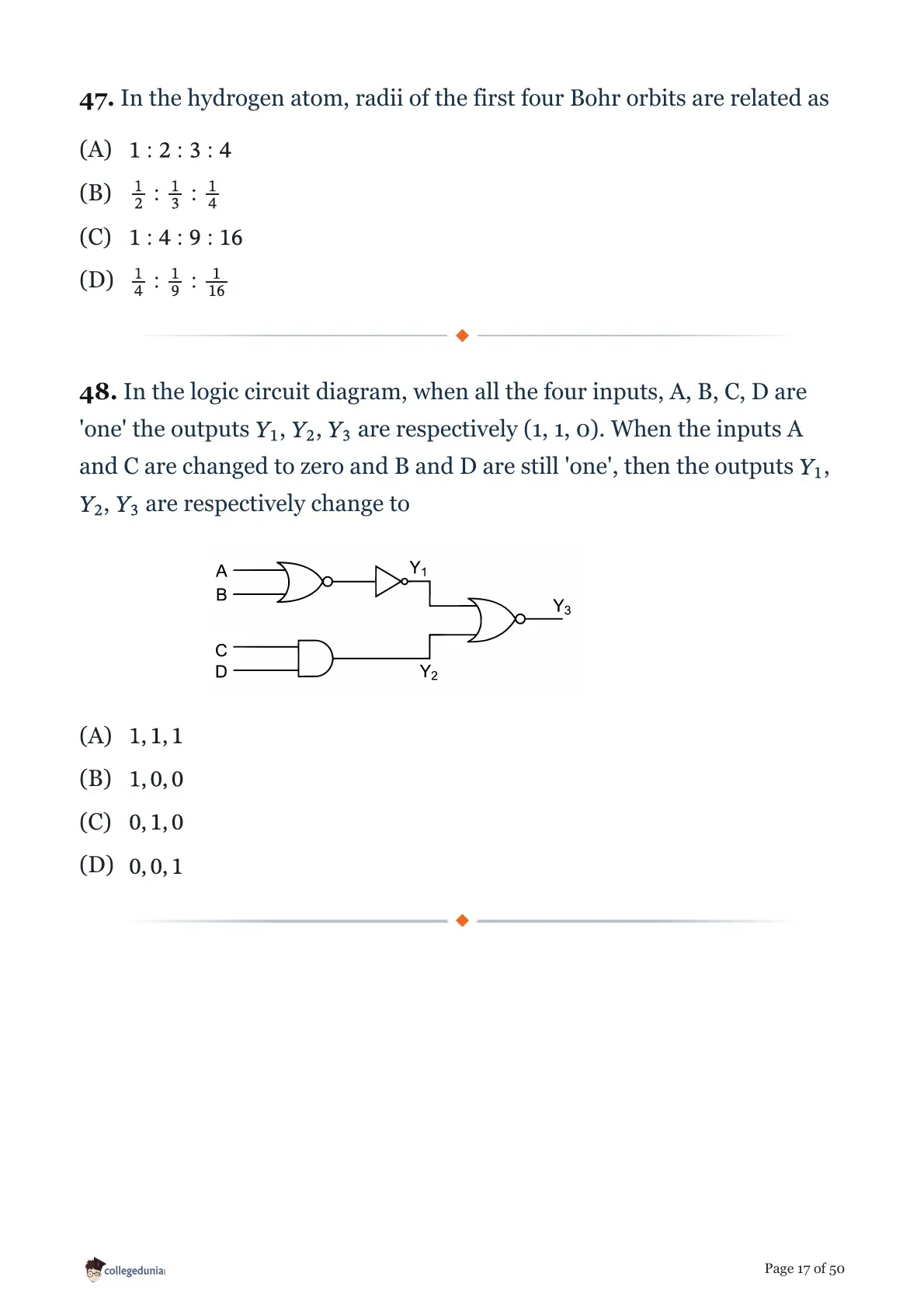 MHT CET 2026 April 15 Shift 2 PCM Question Paper page 17