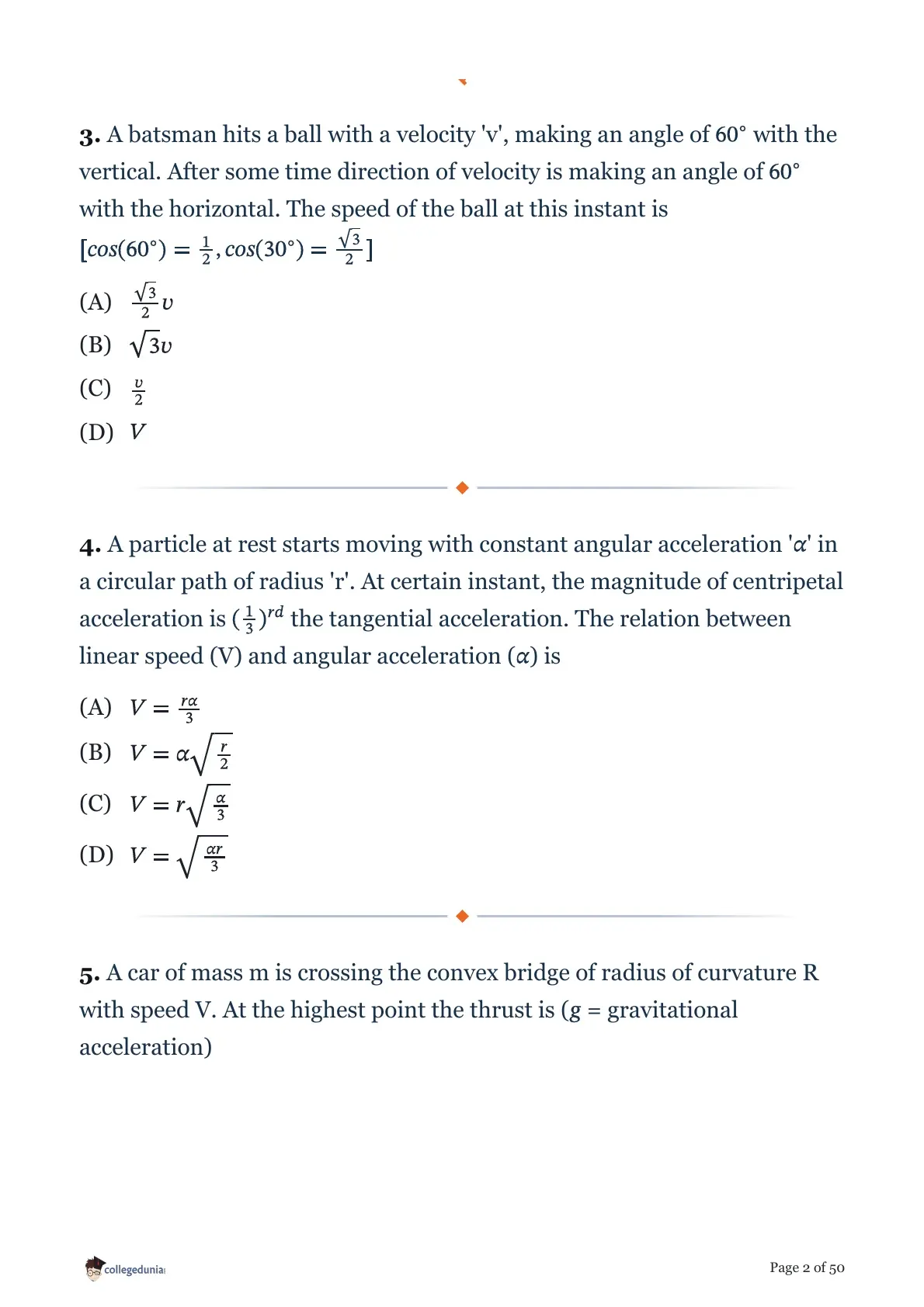 MHT CET 2026 April 15 Shift 2 PCM Question Paper page 2