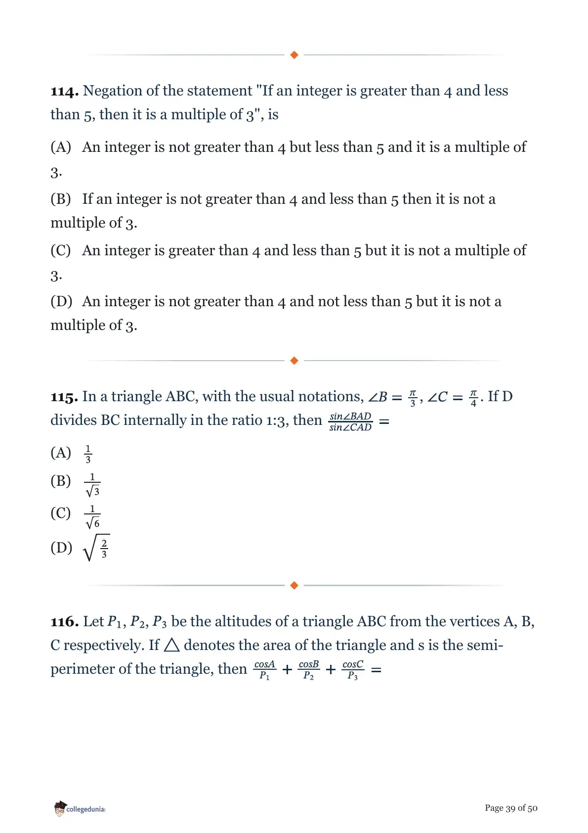 MHT CET 2026 April 15 Shift 2 PCM Question Paper page 39