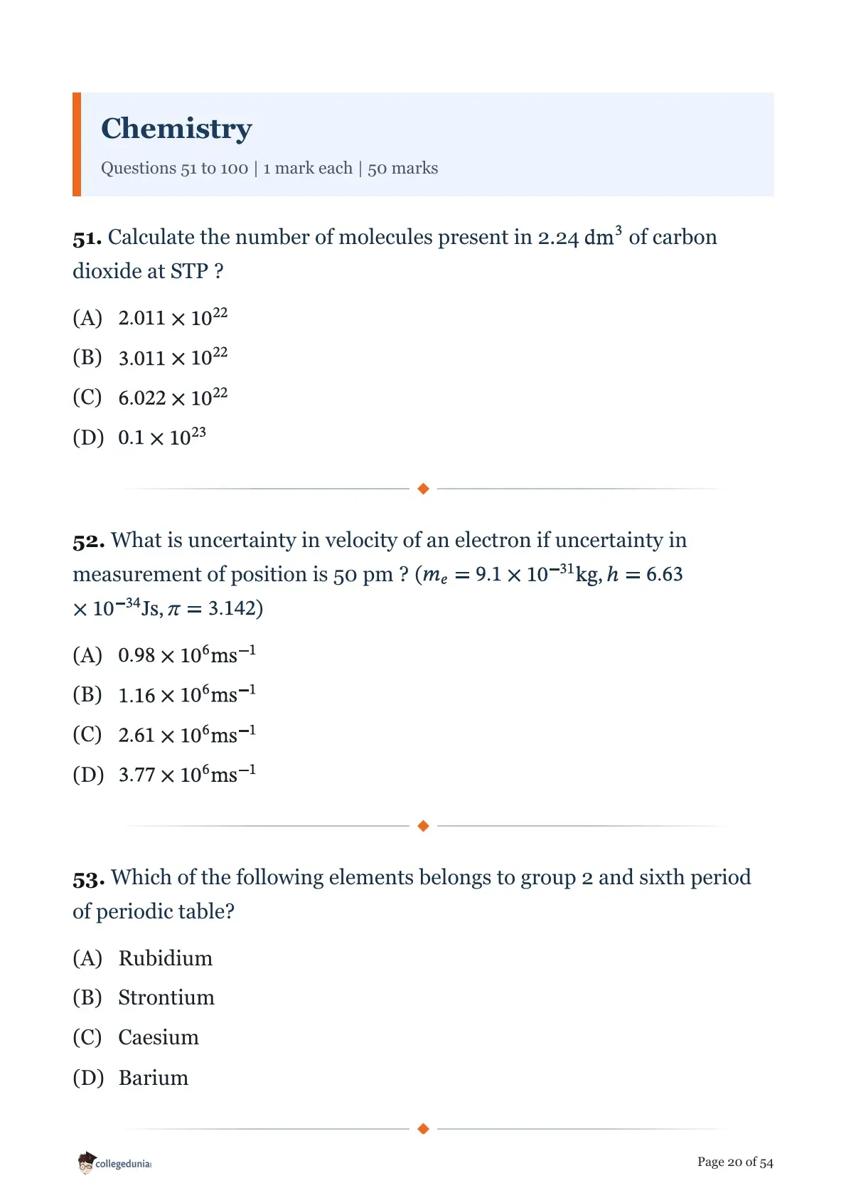 MHT CET 2026 April 17 Shift 1 PCM Question Paper page 20