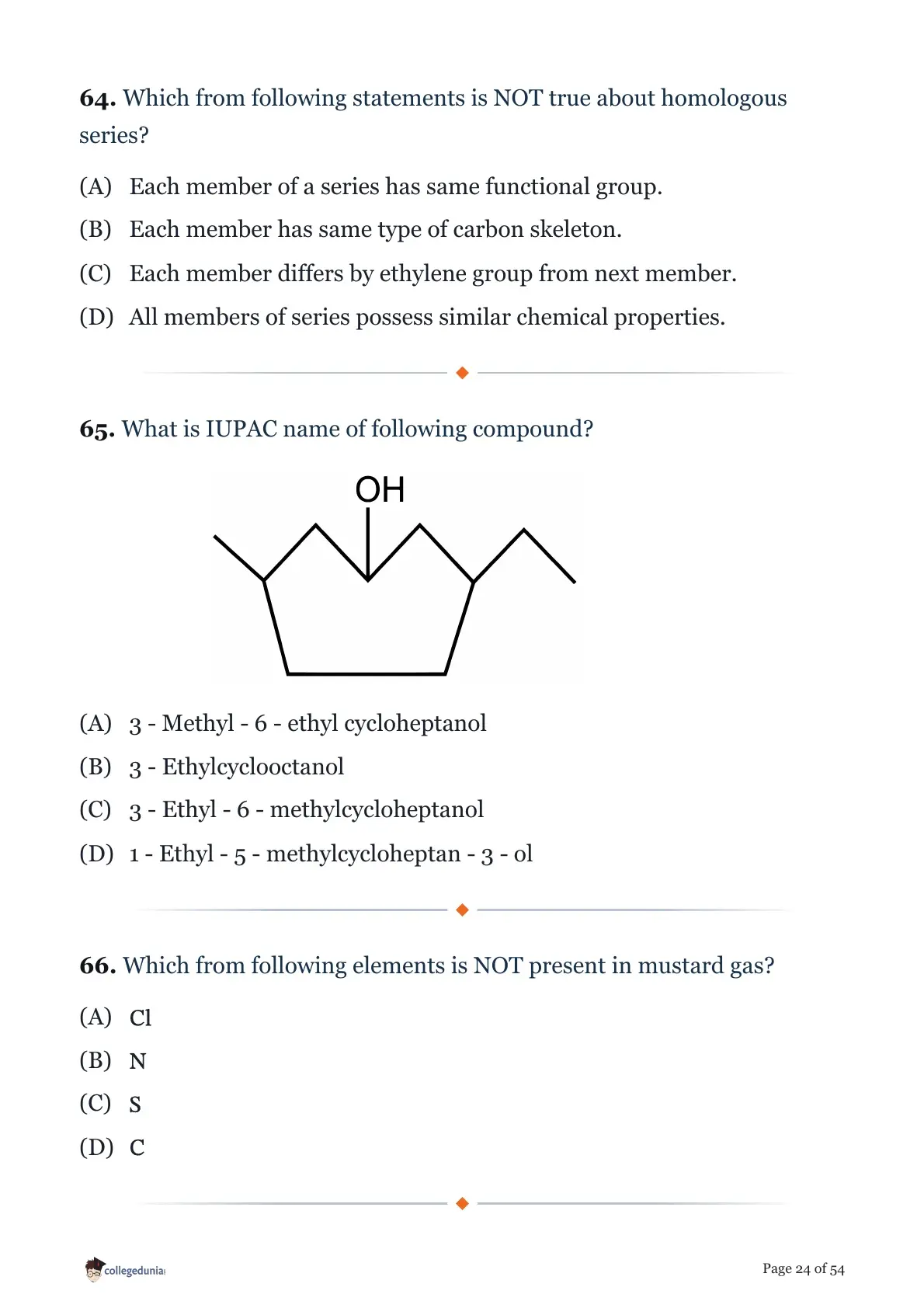 MHT CET 2026 April 17 Shift 1 PCM Question Paper page 24