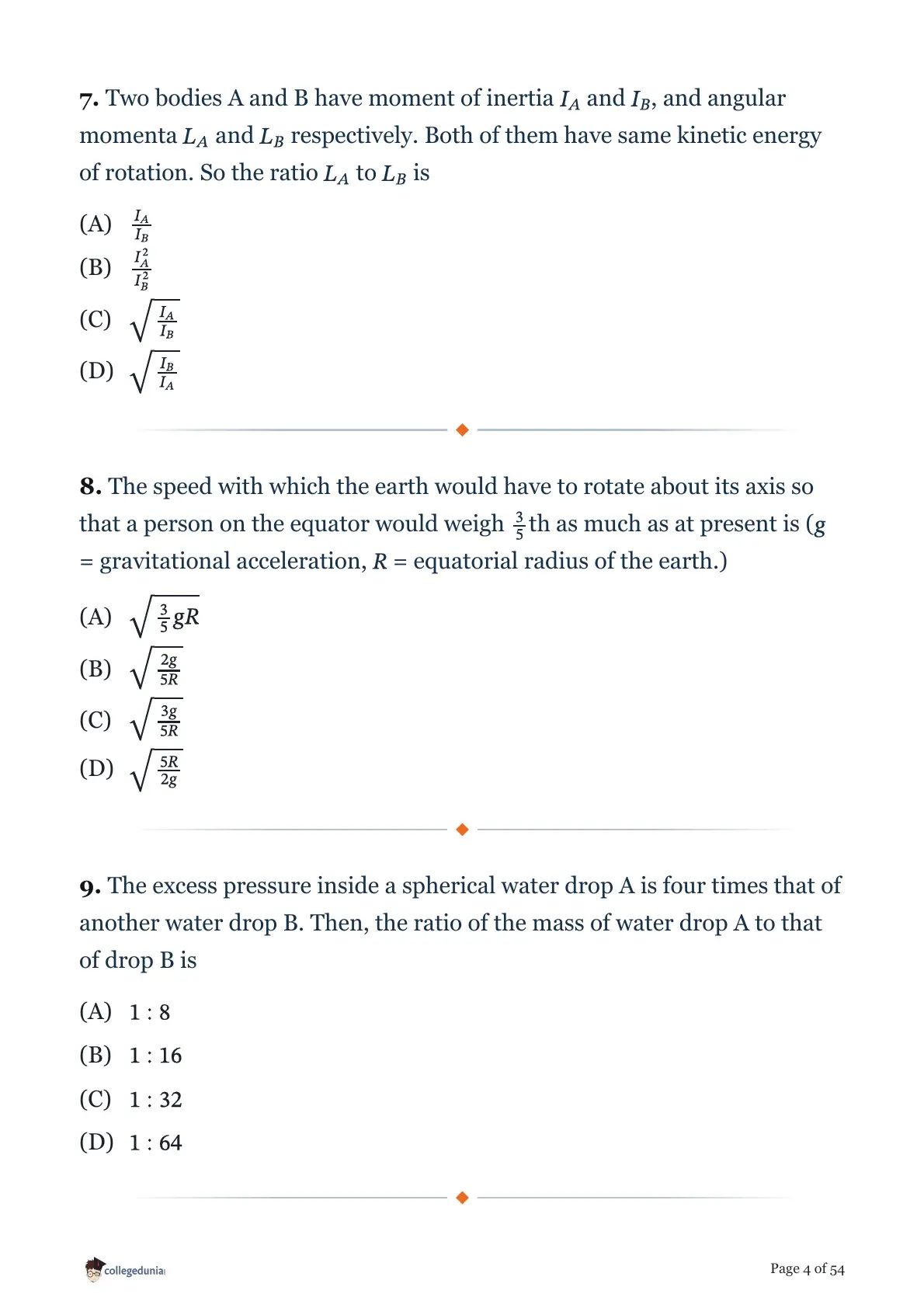 MHT CET 2026 April 17 Shift 1 PCM Question Paper page 4