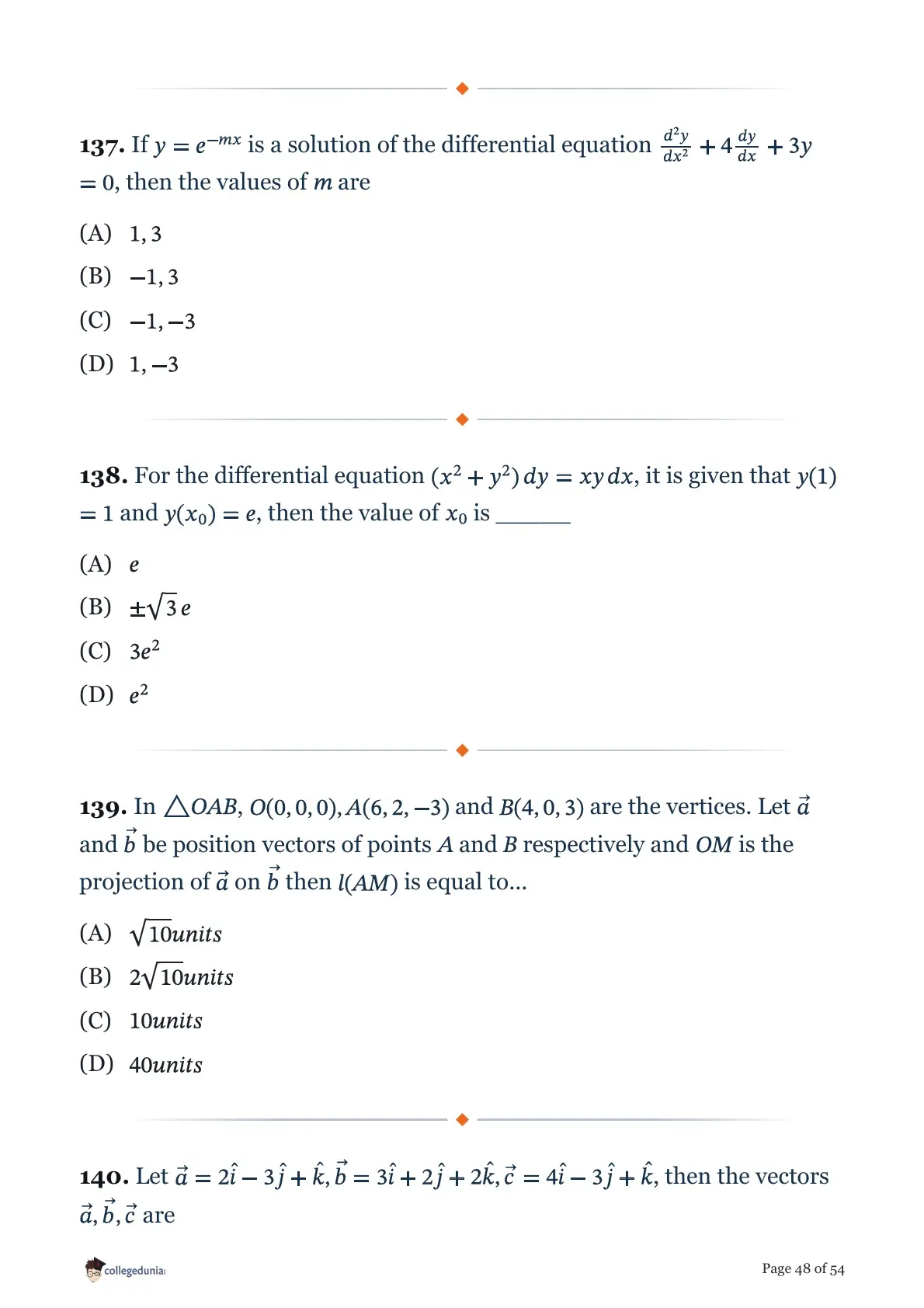 MHT CET 2026 April 17 Shift 1 PCM Question Paper page 48