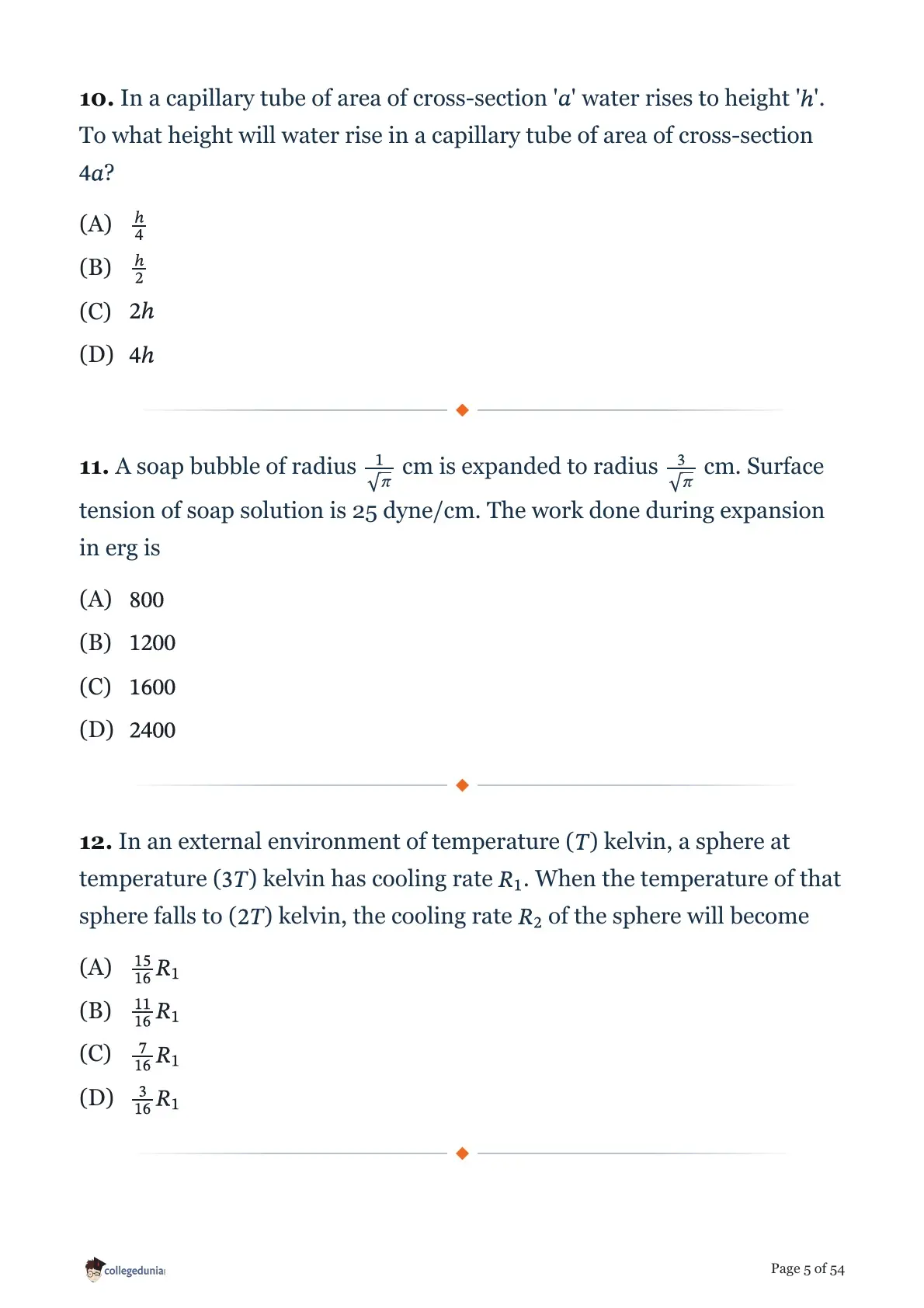 MHT CET 2026 April 17 Shift 1 PCM Question Paper page 5