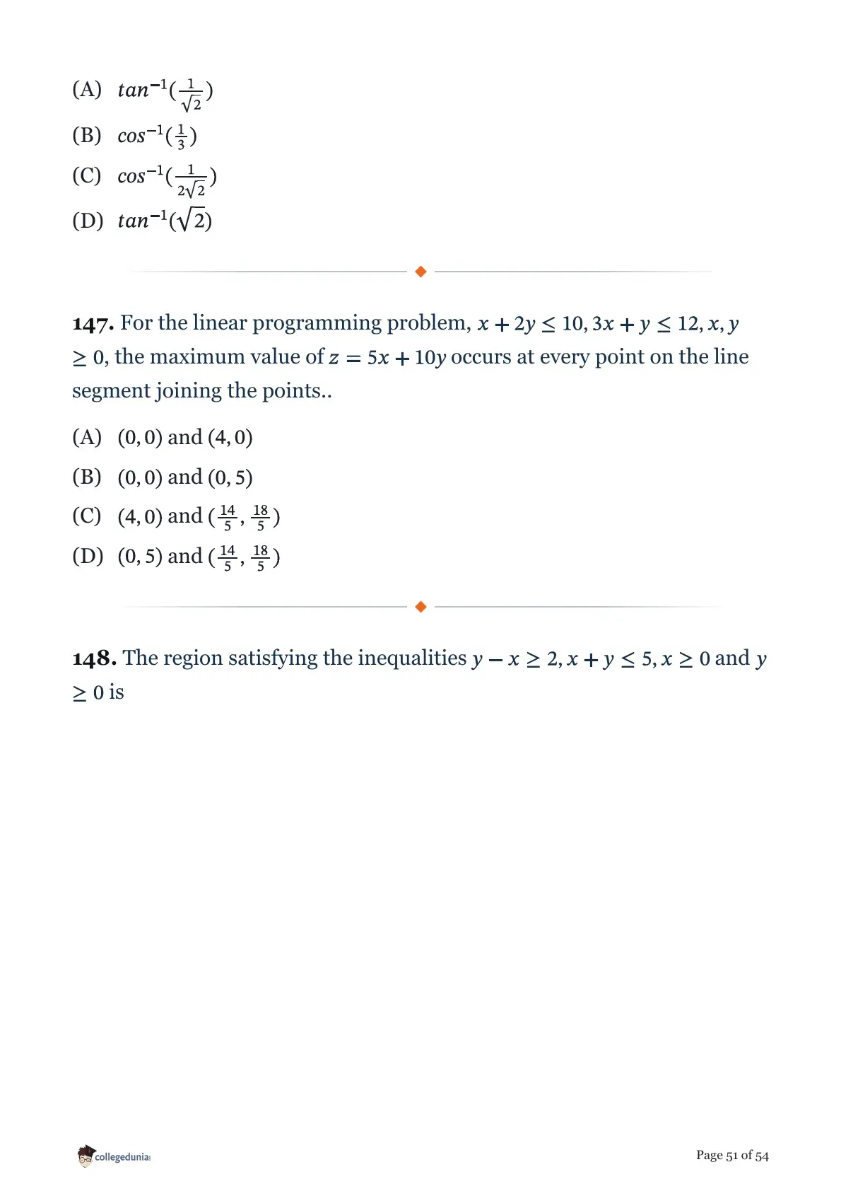 MHT CET 2026 April 17 Shift 1 PCM Question Paper page 51